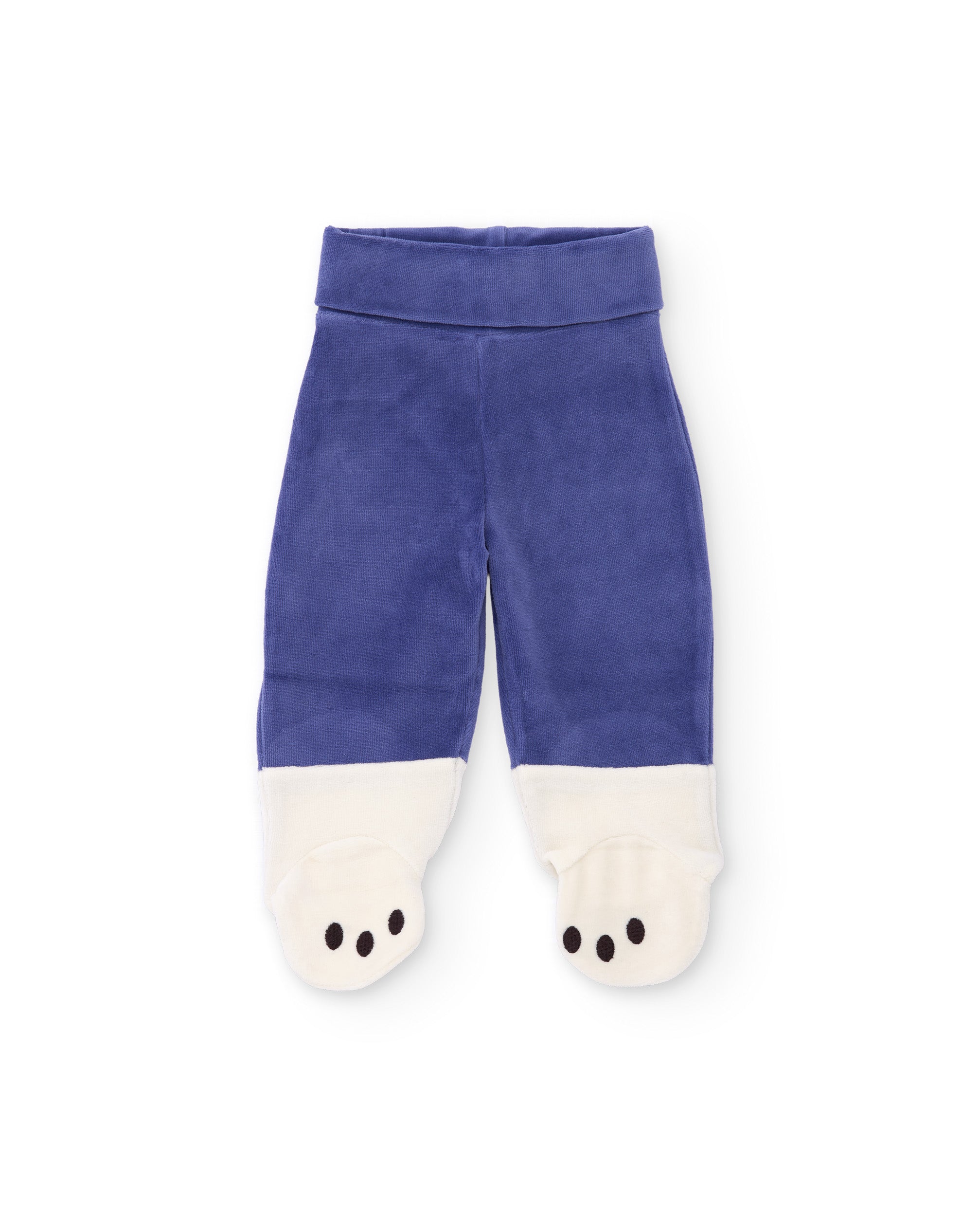 Conjunto de felpa de bebé con aplique de perrito