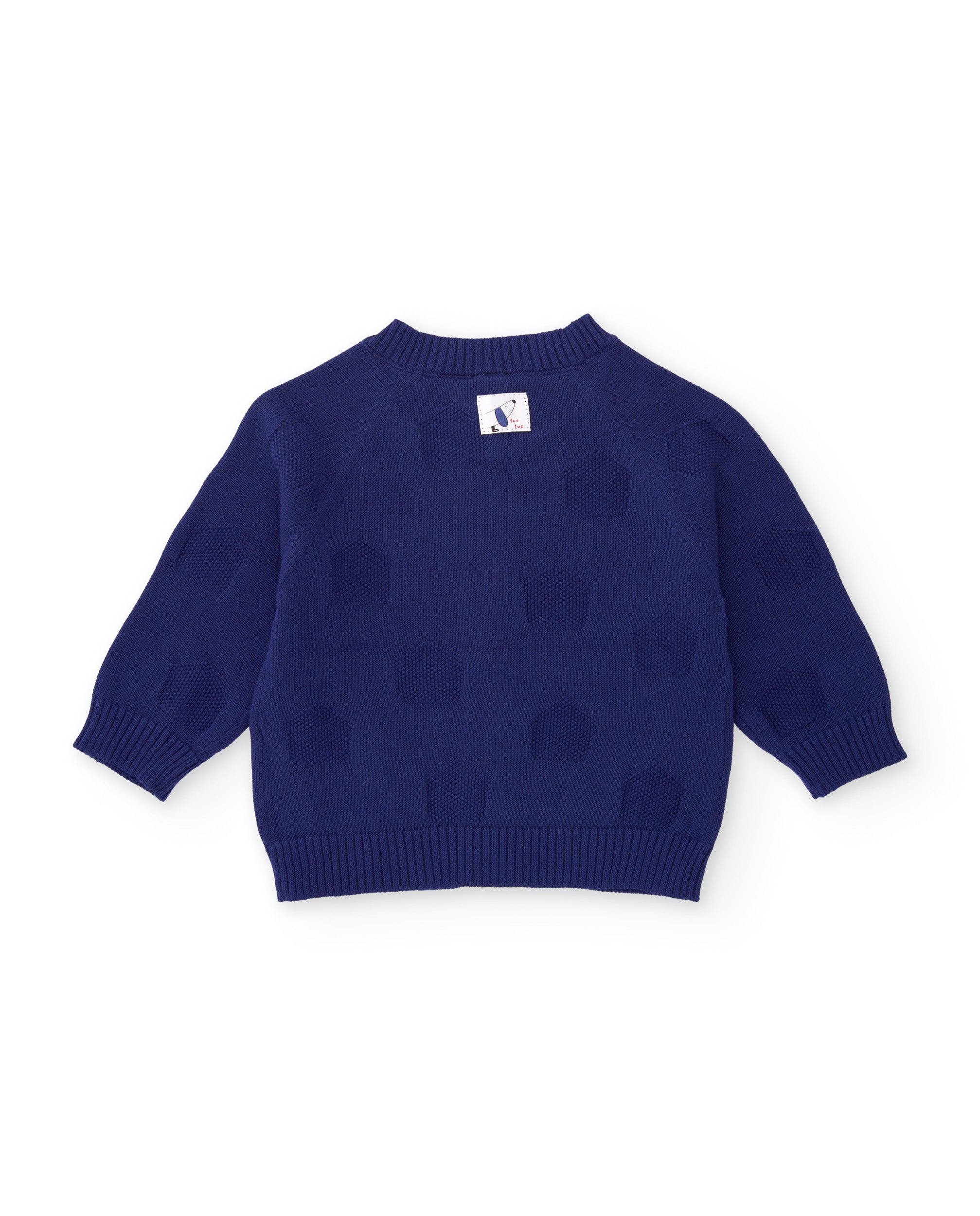 Chaqueta de tricot de bebé con botones frontales