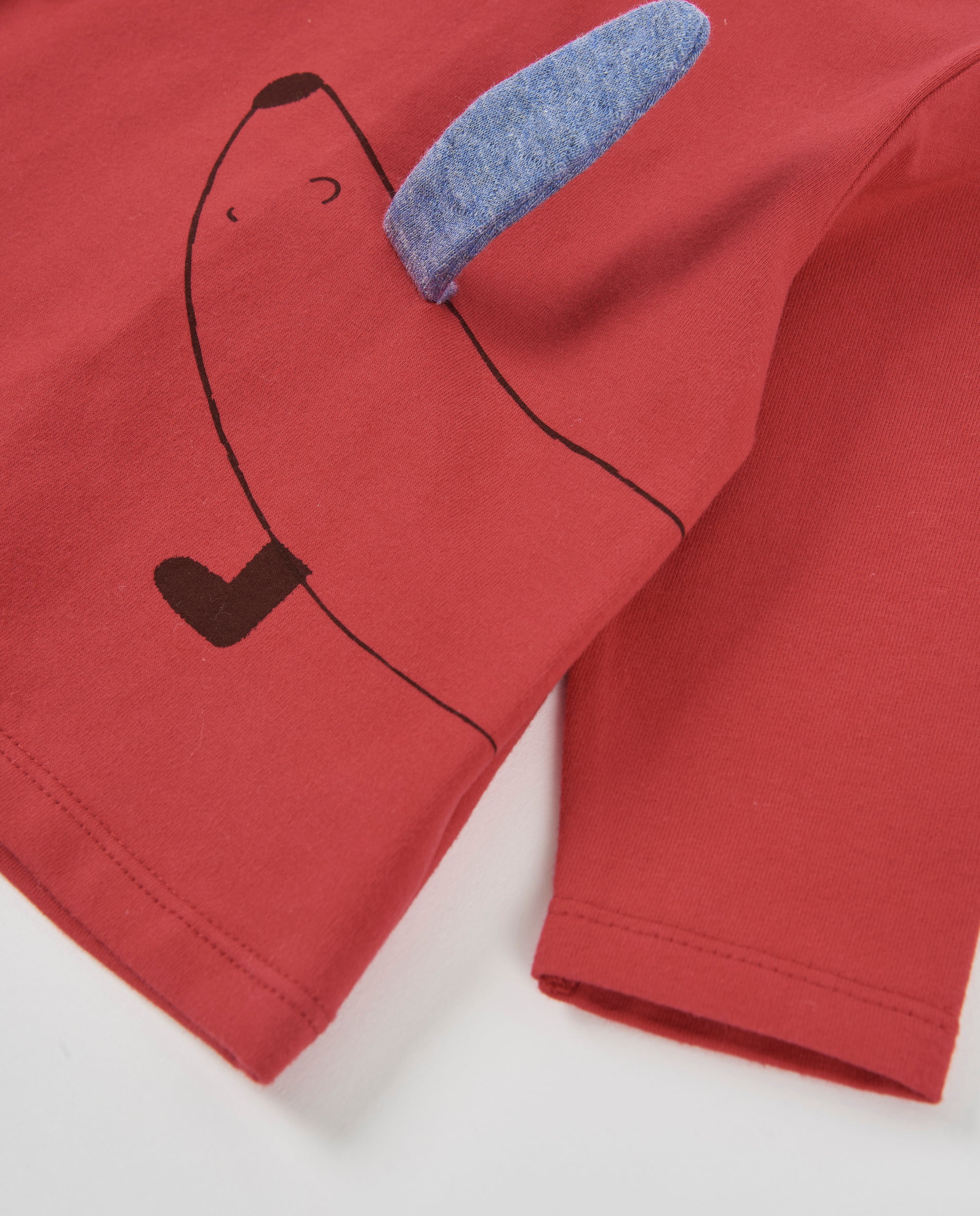 Conjunto de felpa de bebé con ilustración de perrito
