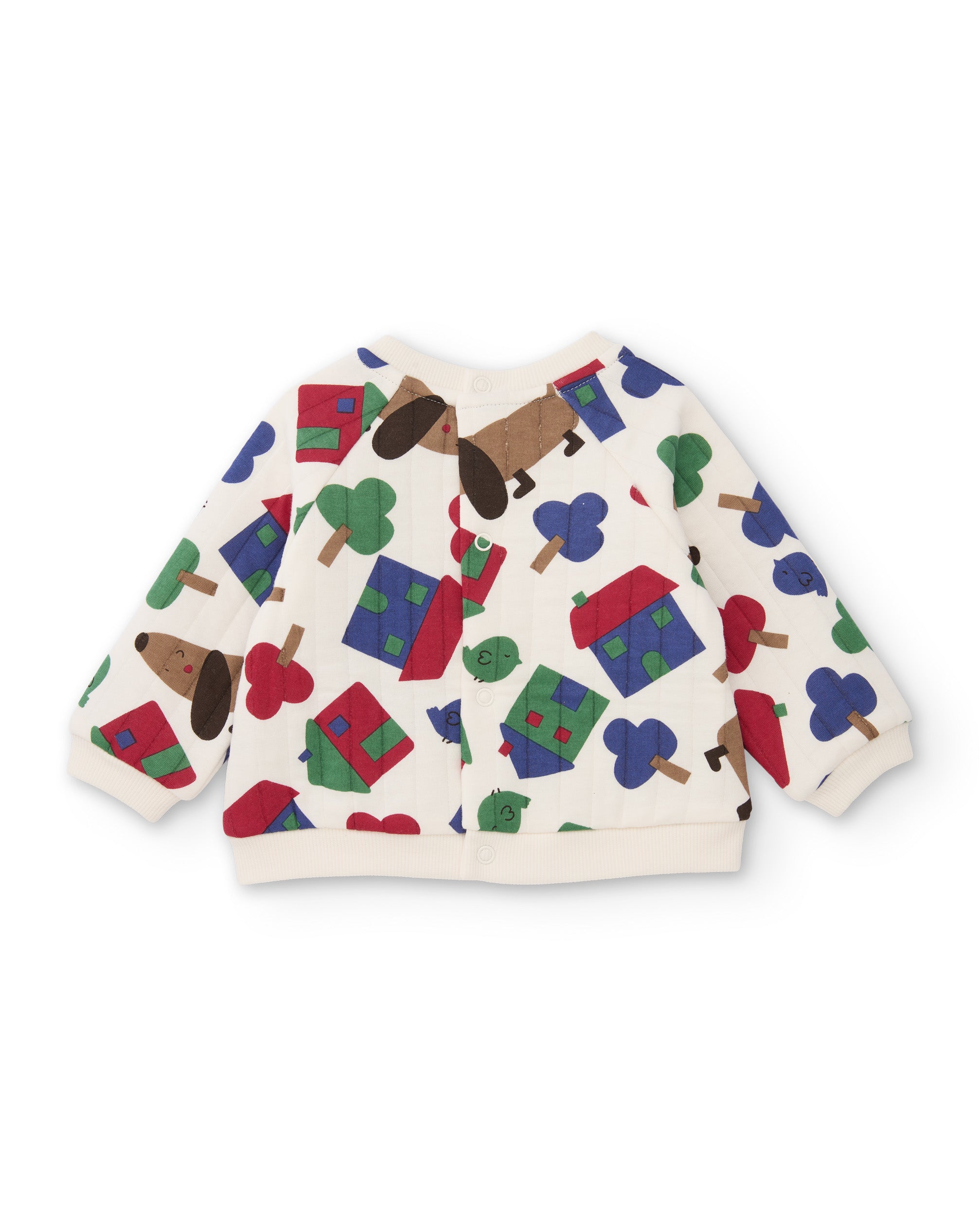 Conjunto de felpa de bebé con estampado de perritos