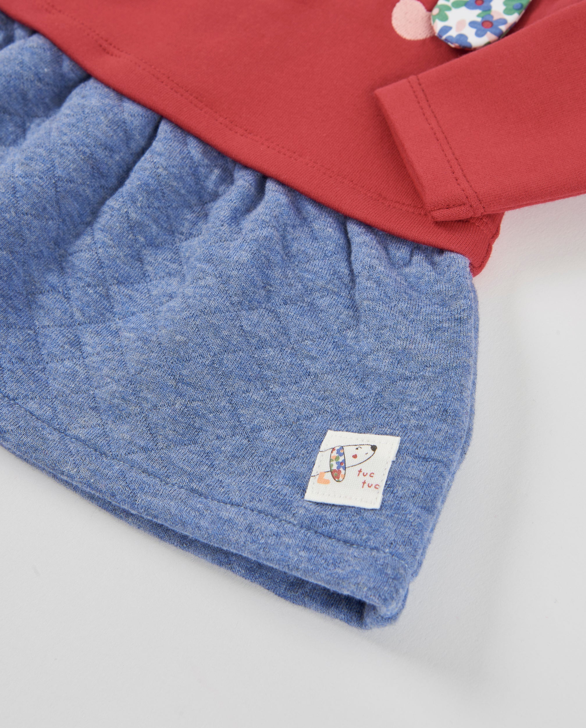 Vestido de felpa de bebé con diseño de perrito