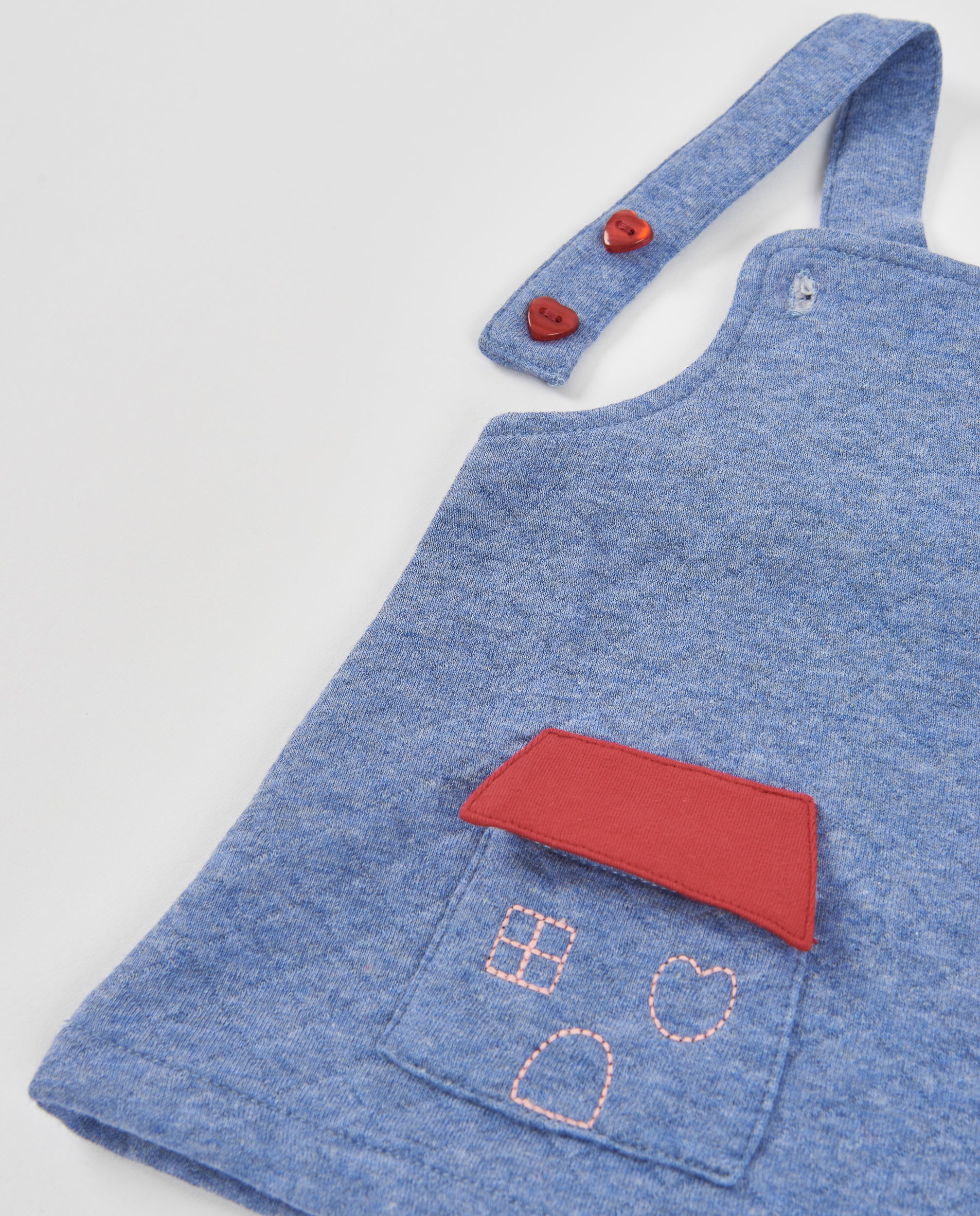 Conjunto de felpa de bebé con vestido
