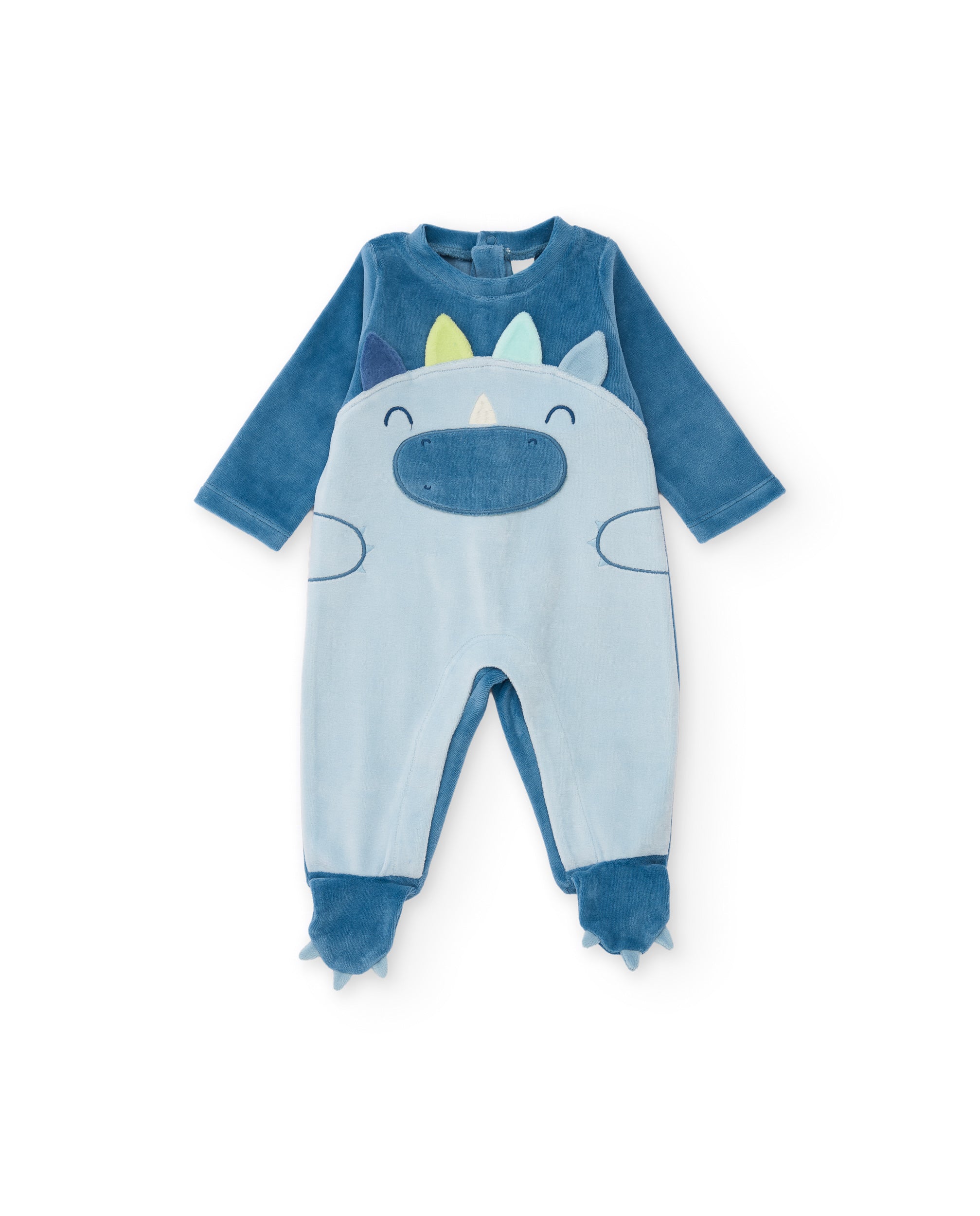 Pelele de punto de bebé con estampado frontal