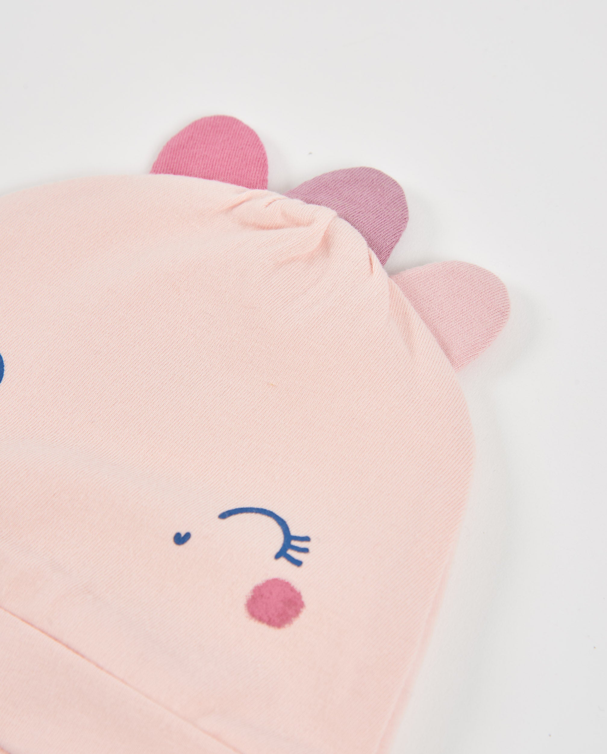 Gorro de bebé de algodón con diseño divertido