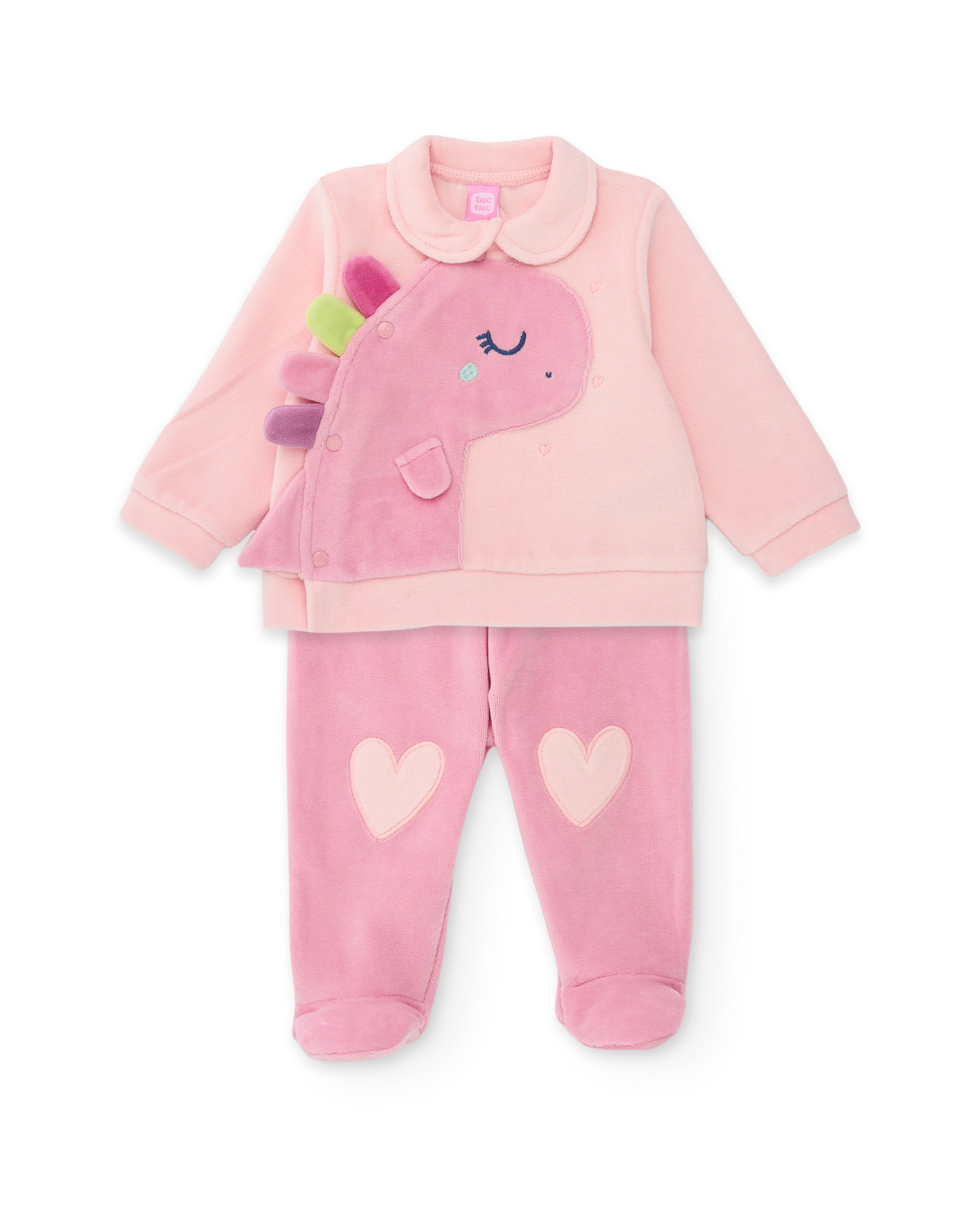 Conjunto de punto de bebé con camiseta de dinosaurio