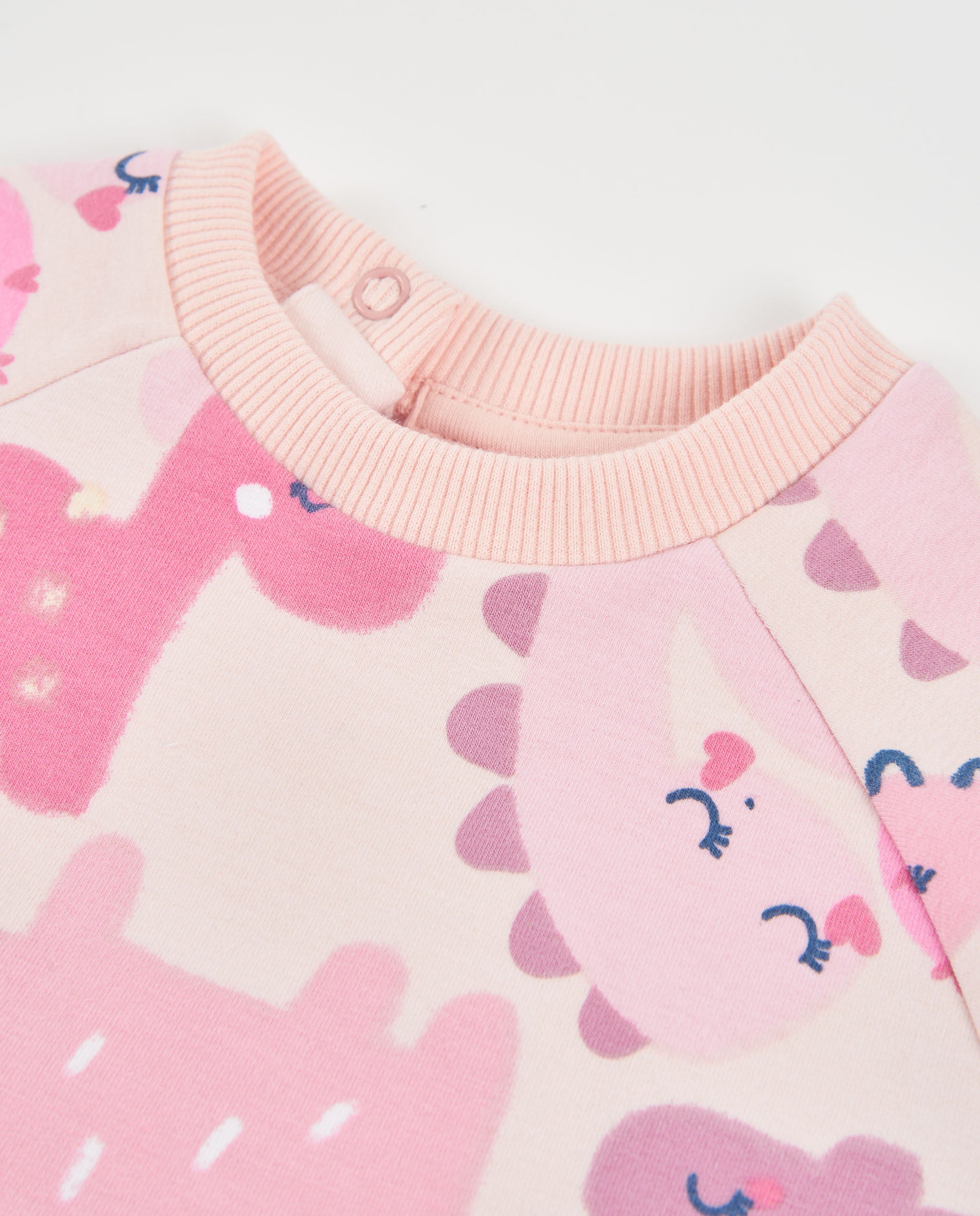 Vestido de felpa de bebé con estampado de dinosaurios