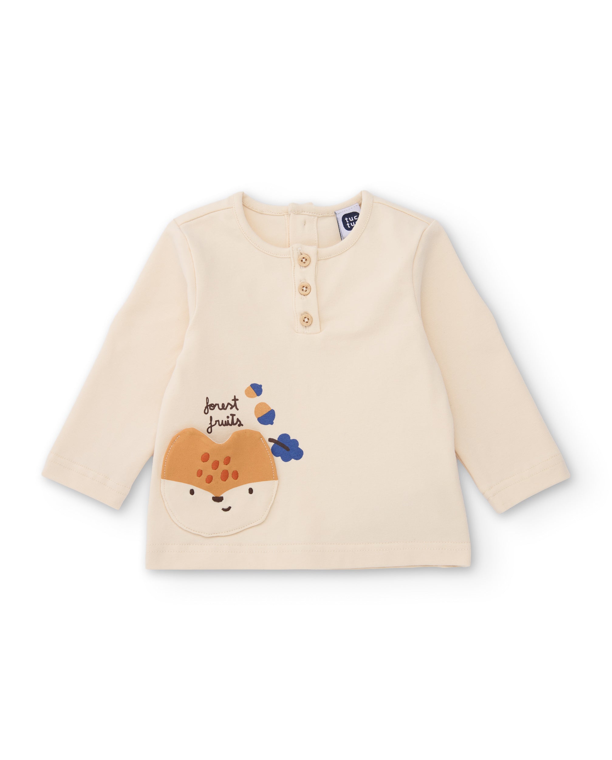 Conjunto de punto de bebé con camiseta estampada