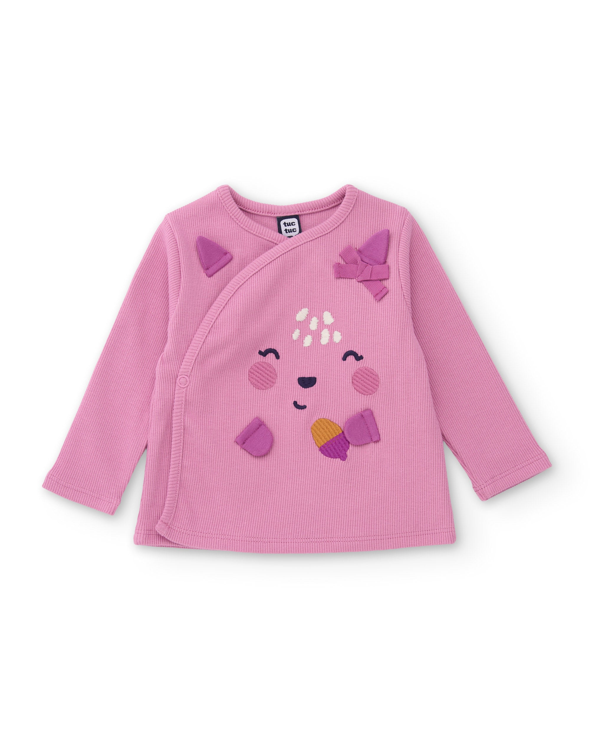 Conjunto de punto de bebé con camiseta estampada