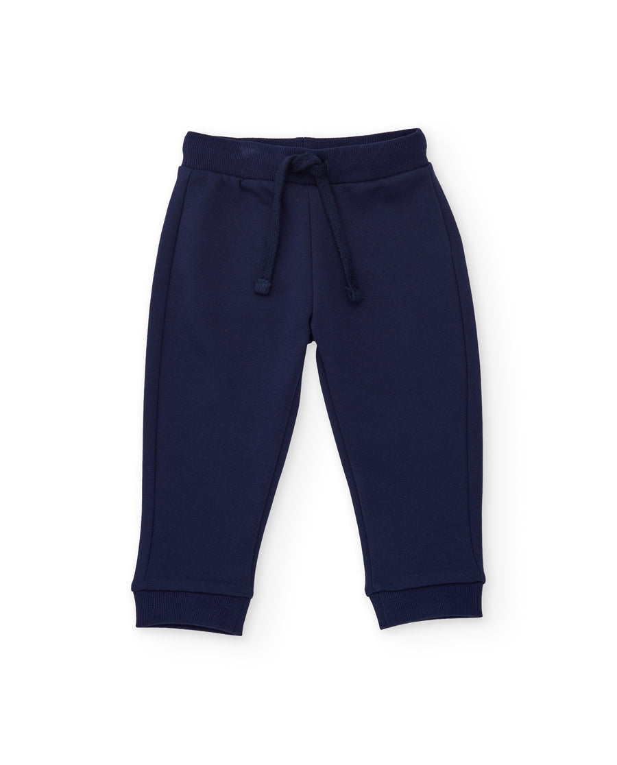 Pantalon enfant en molleton avec cordon de serrage ajustable