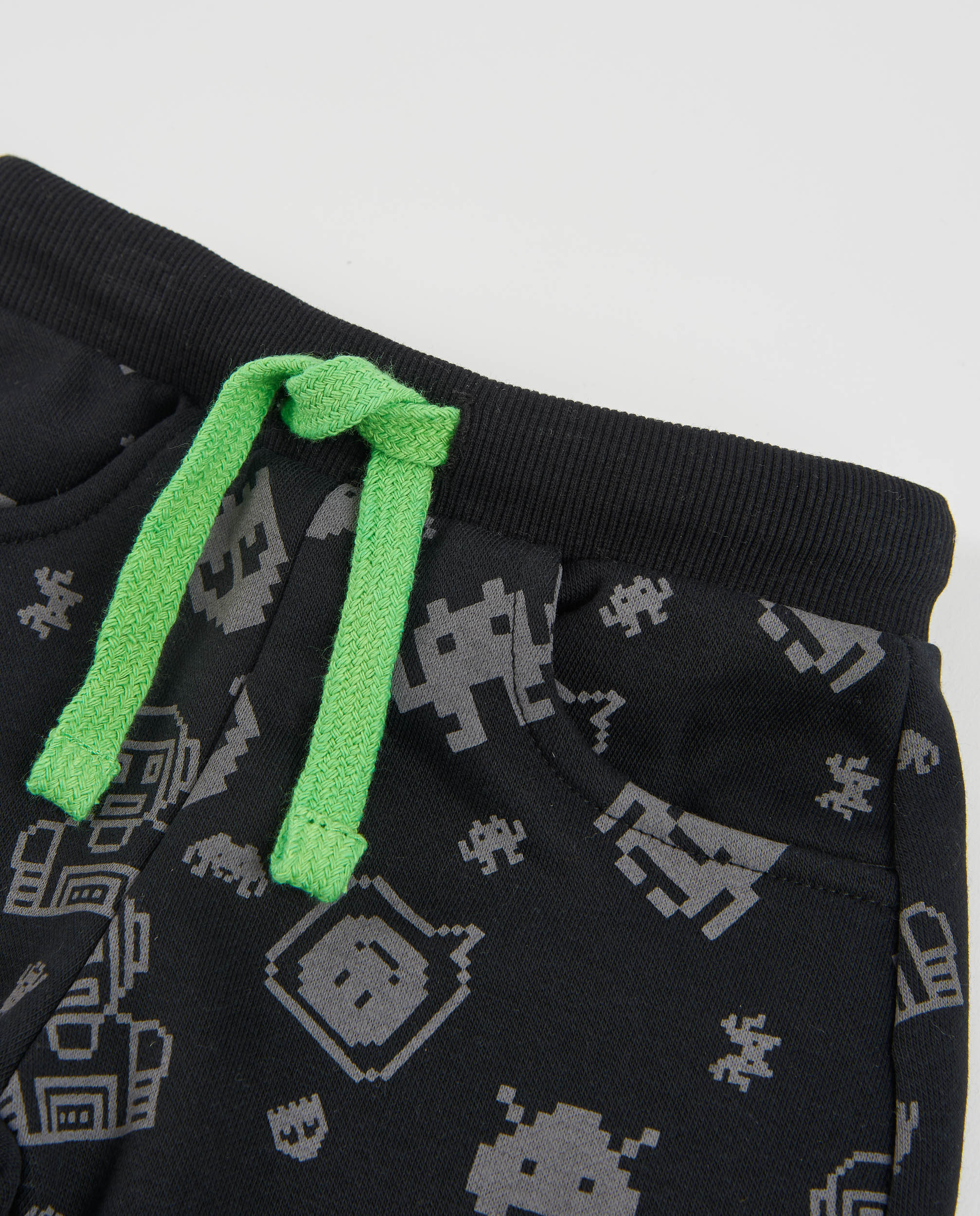 Pantalón de niño de felpa con estampado divertido
