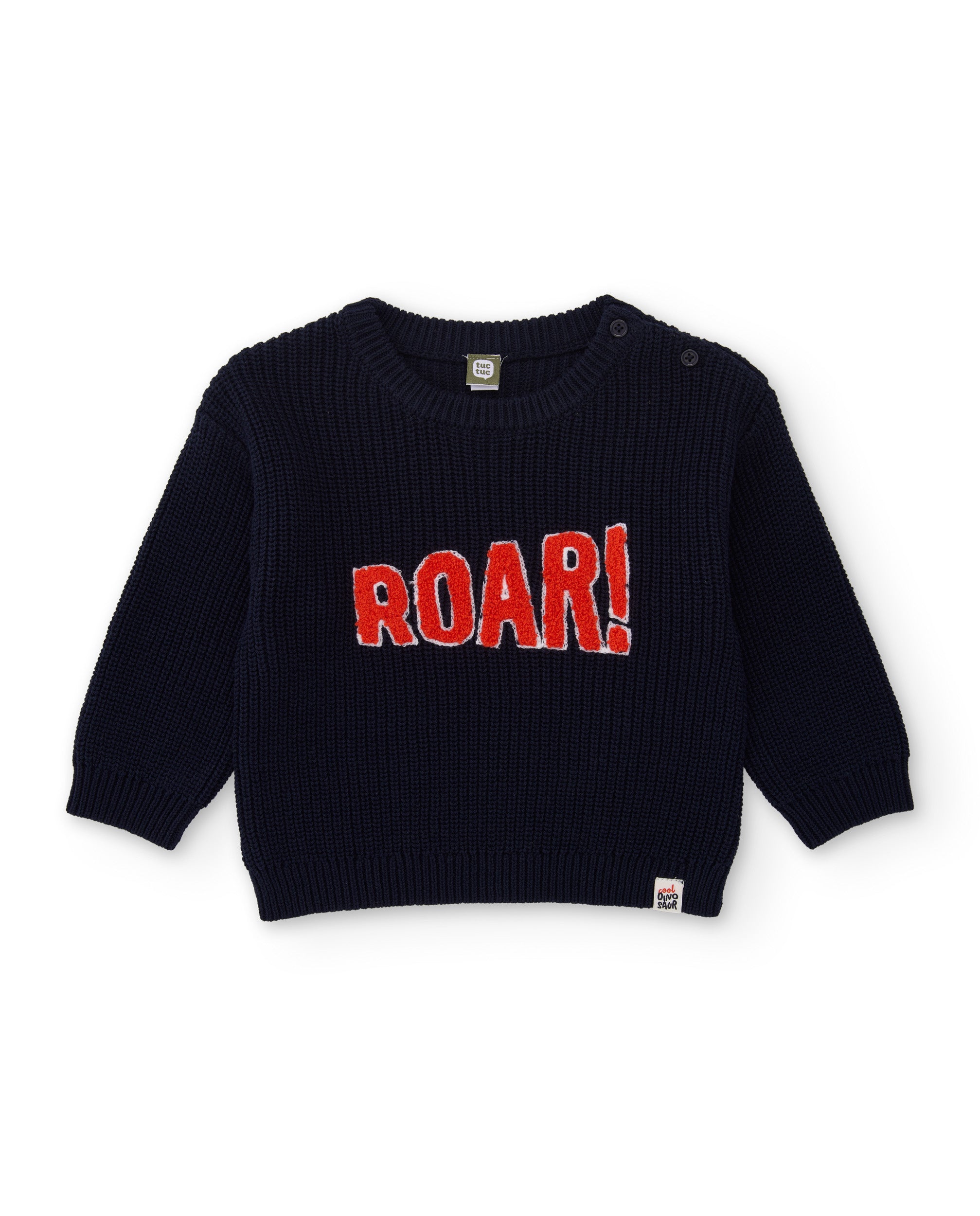 Sudadera de niño de tricot con mensaje frontal