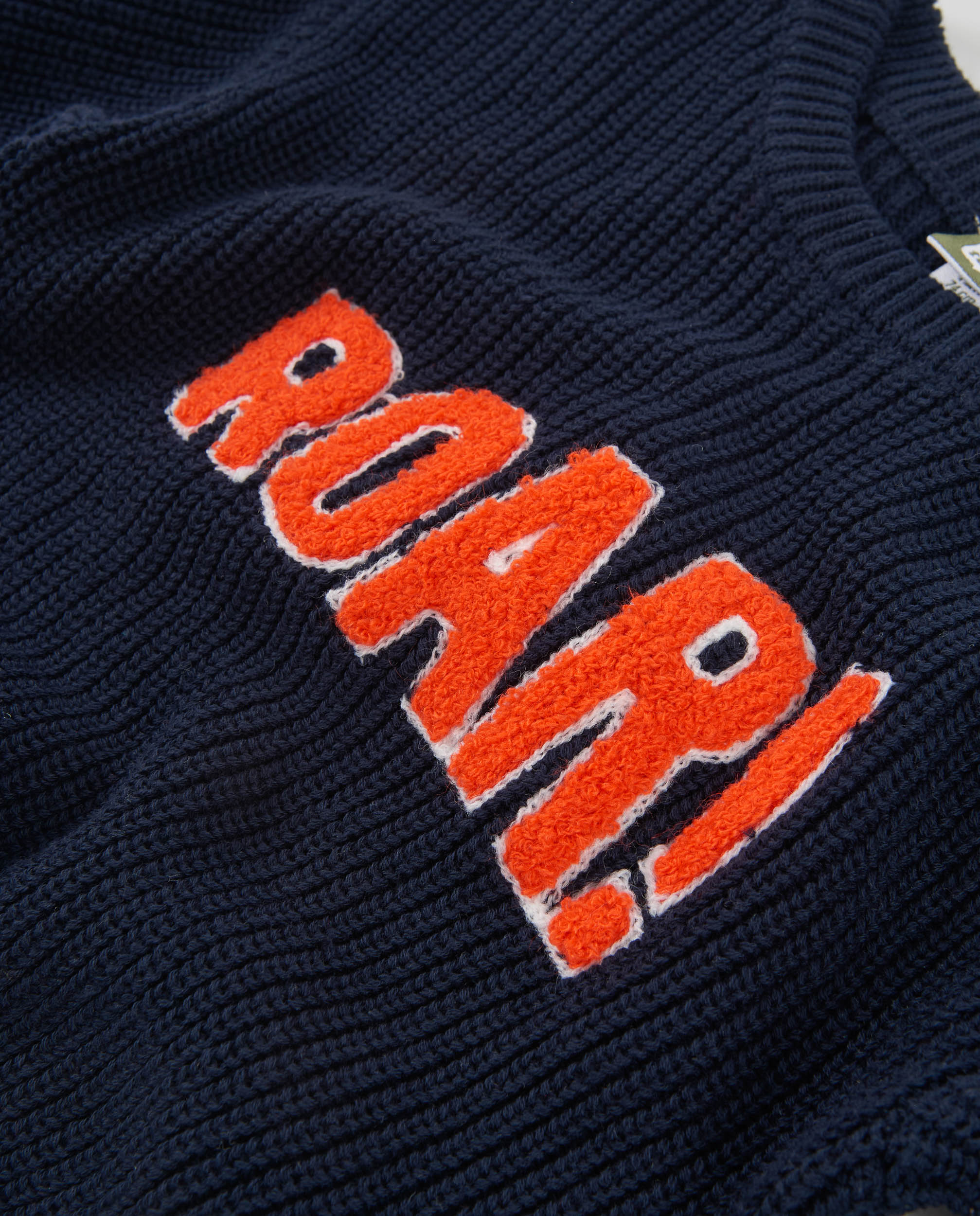 Sudadera de niño de tricot con mensaje frontal