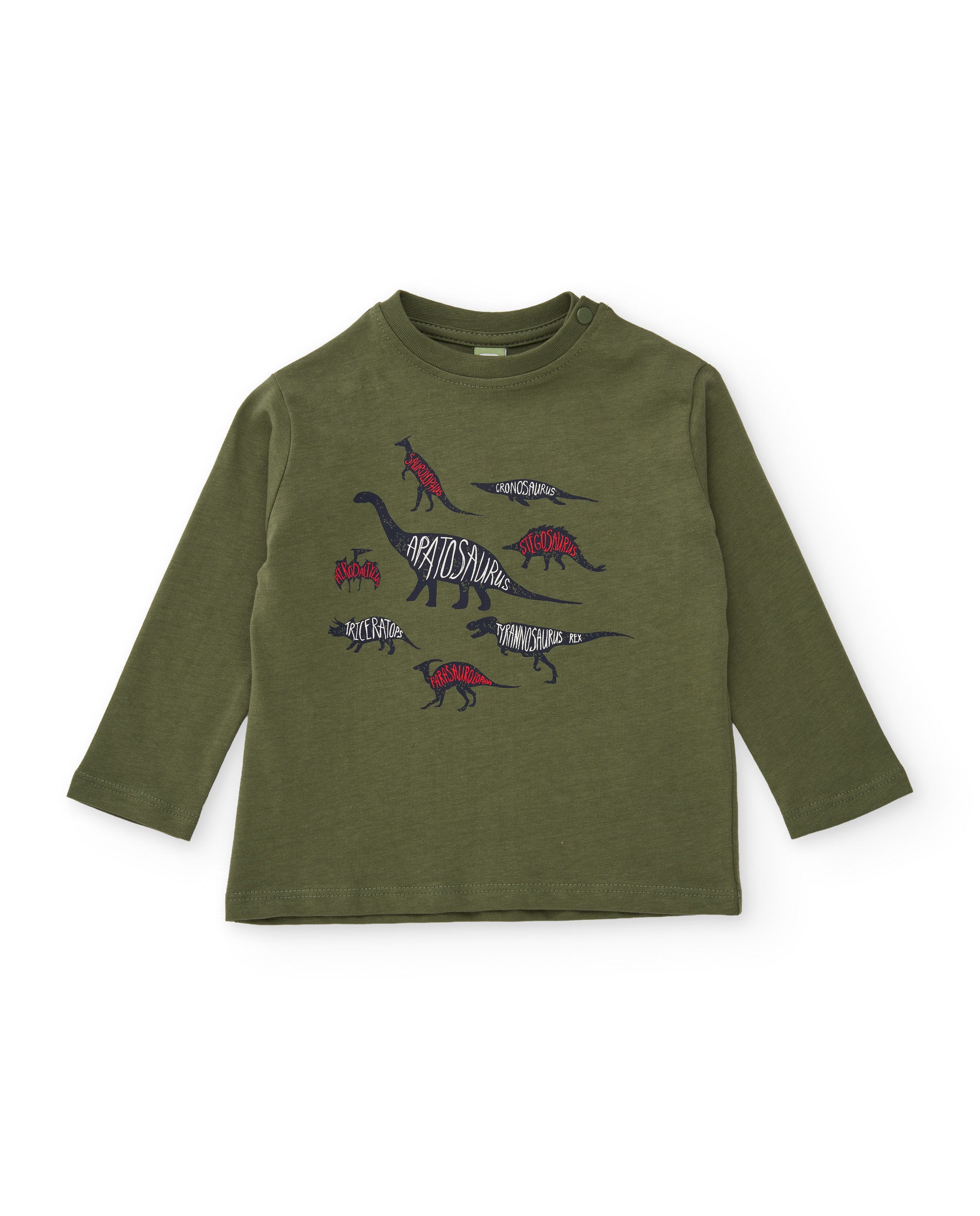 Camiseta de niño de punto con estampado de dinosaurios