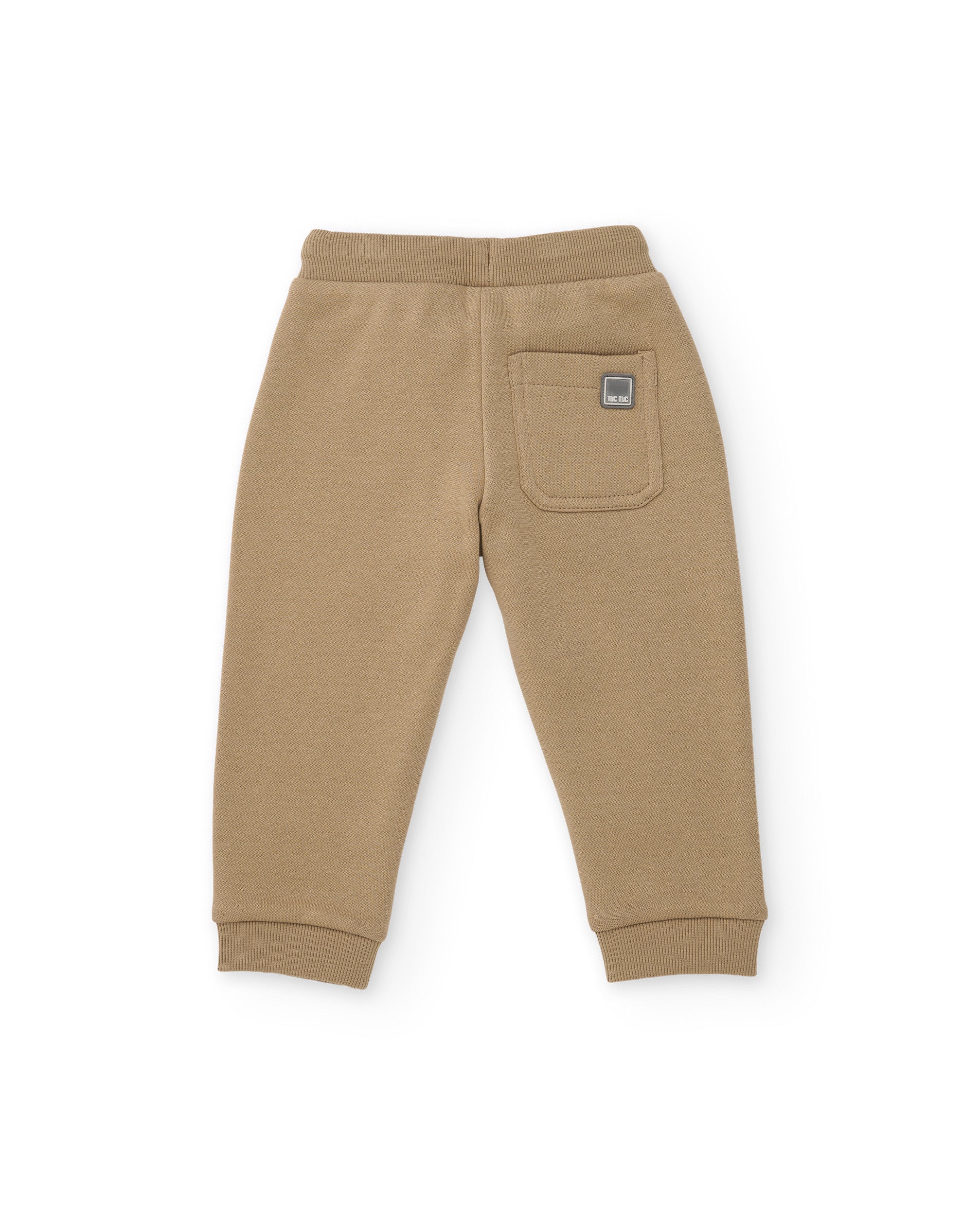 Conjunto de niño con camiseta de estampado gráfico y pantalón de felpa