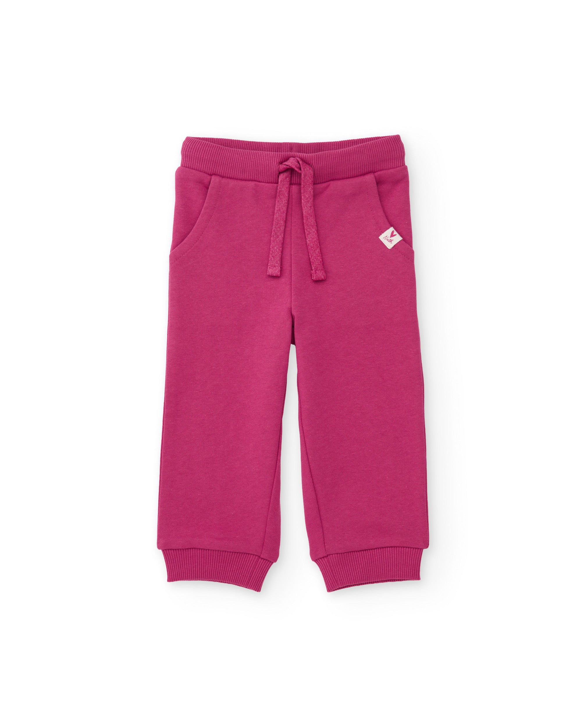 Pantalón de niña de felpa con cintura ajustable y tacto suave