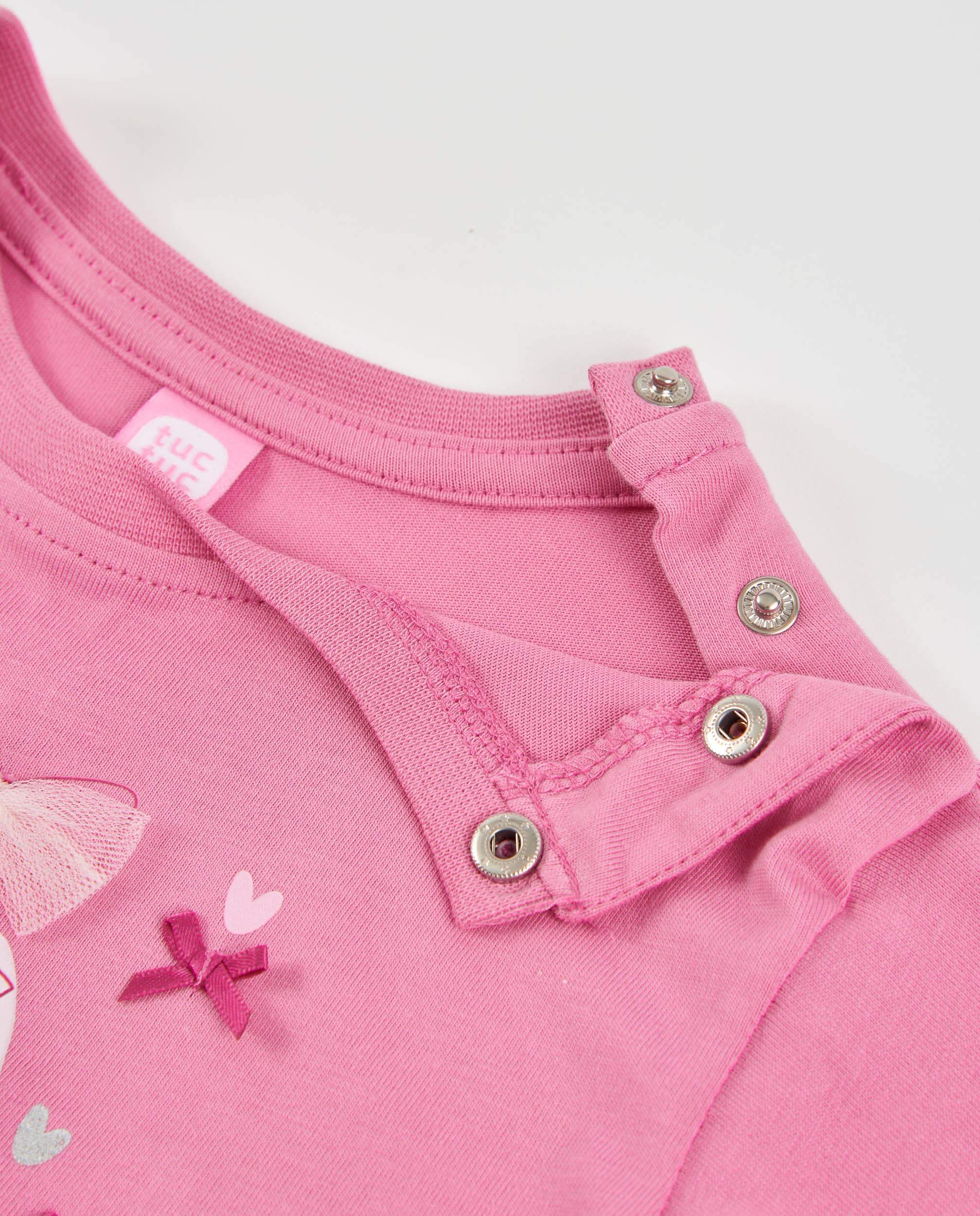 Camiseta de niña de punto con estampado de bailarinas
