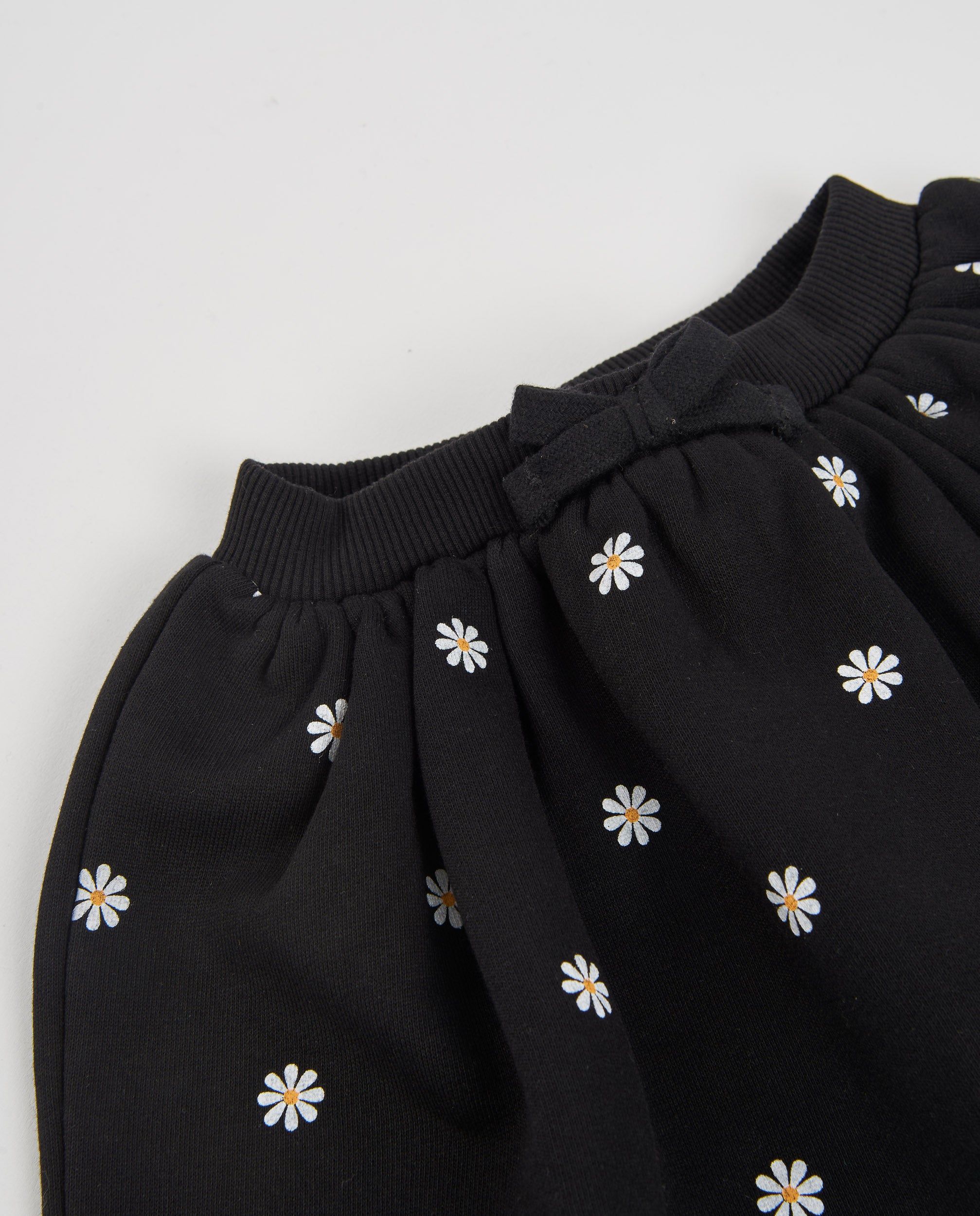 Falda de niña de algodón con estampado floral