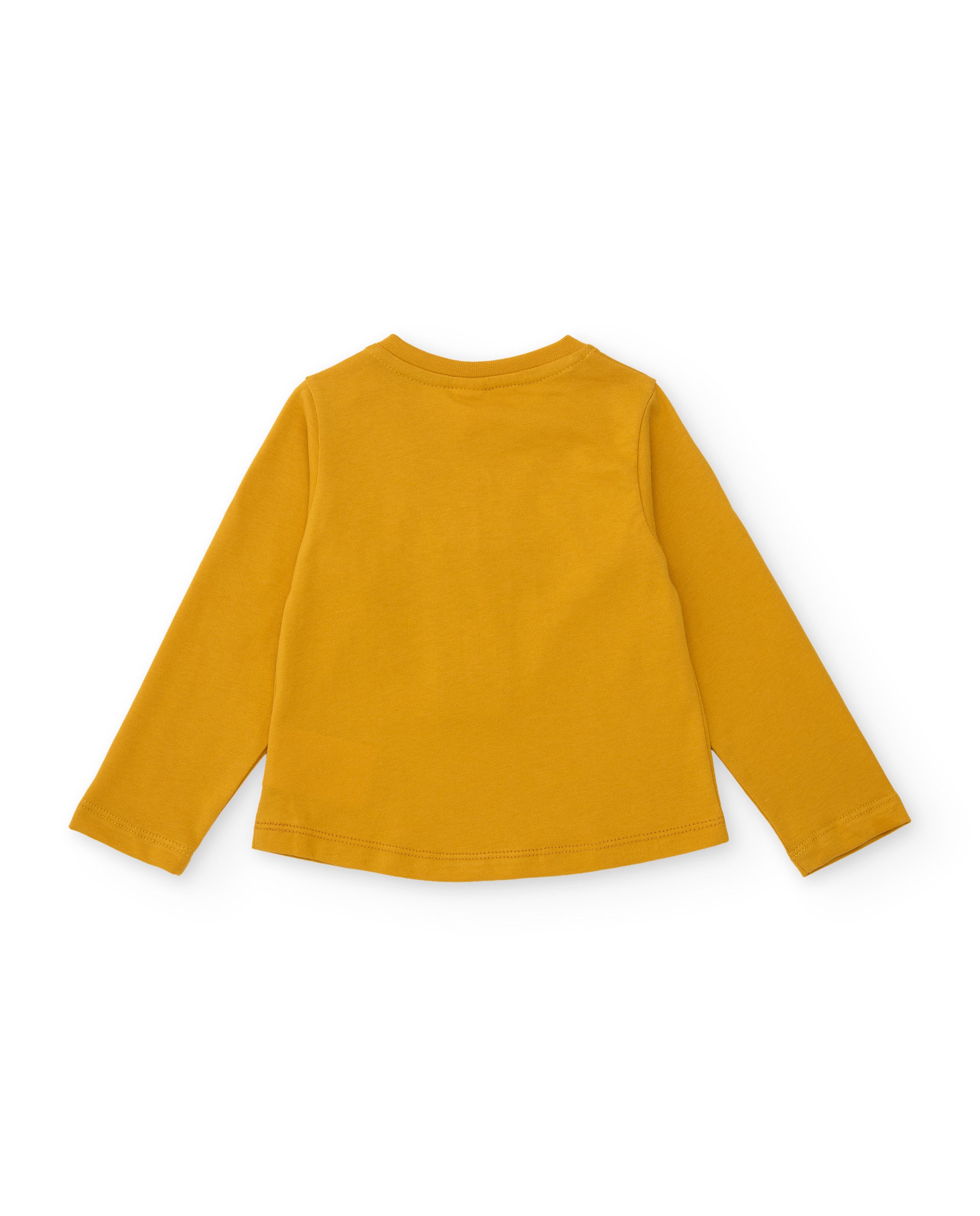 Conjunto de niña de punto con camiseta estampada y leggings elásticos