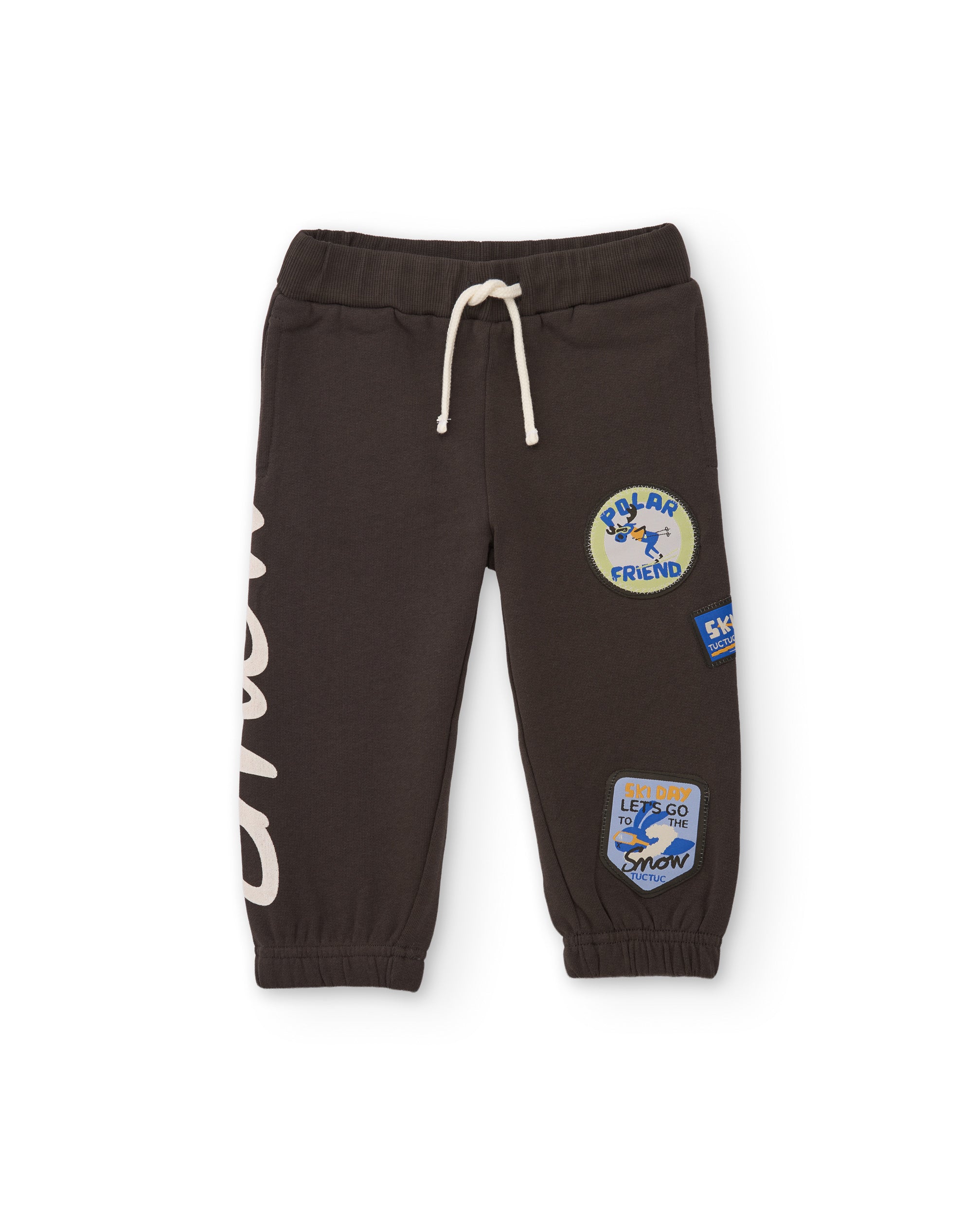 Pantalón de niño de felpa con cintura elástica y tacto suave