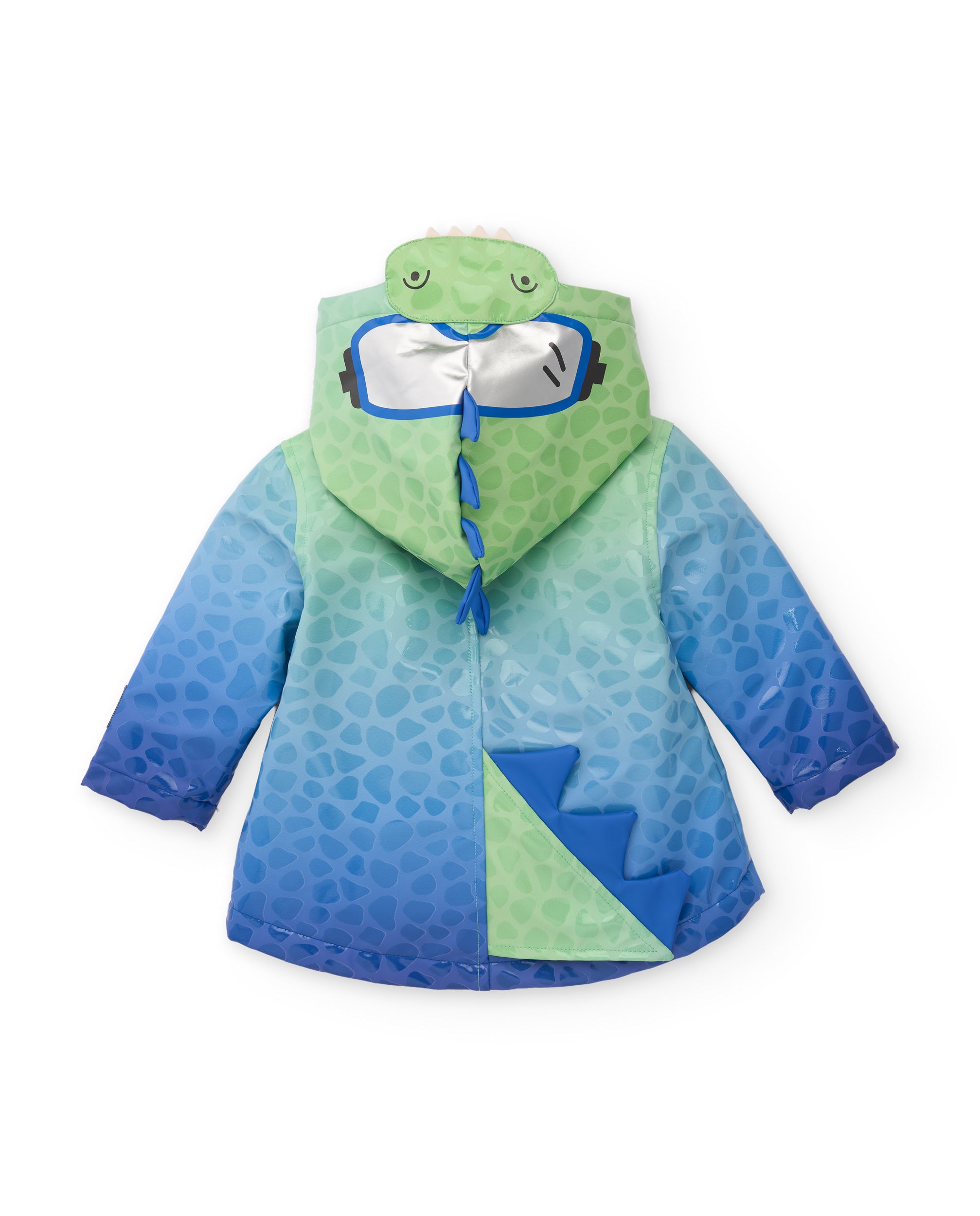 Chubasquero de niño con capucha y diseño de cocodrilo