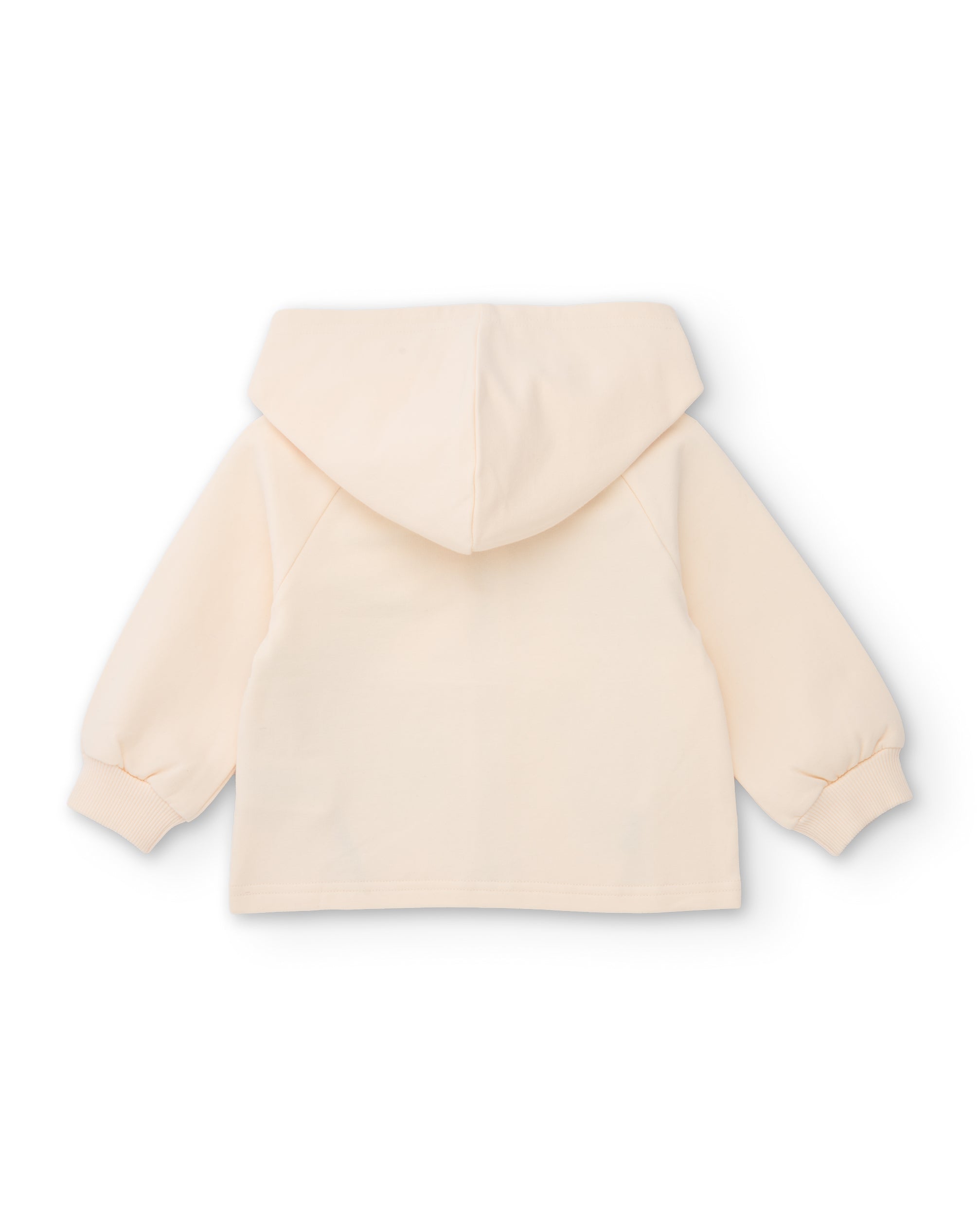 Chaqueta de niña de felpa con capucha y estampado floral