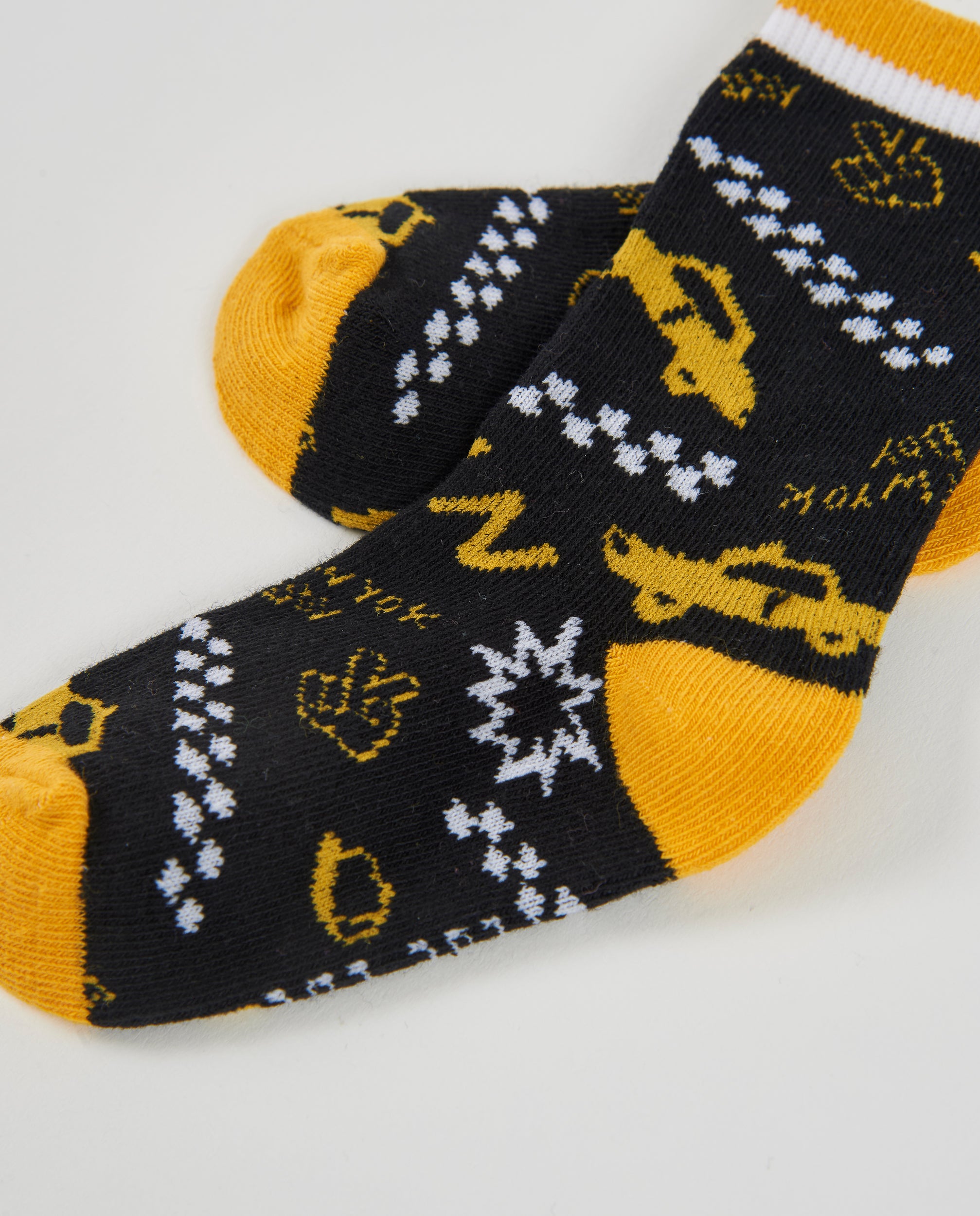 Set de calcetines de niño de tricot con estampado geométrico