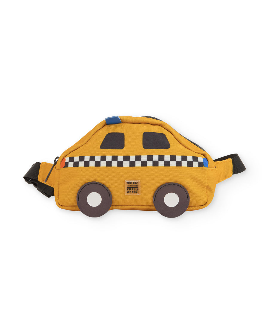 Tracolla da bambino con motivo taxi e applicazioni divertenti