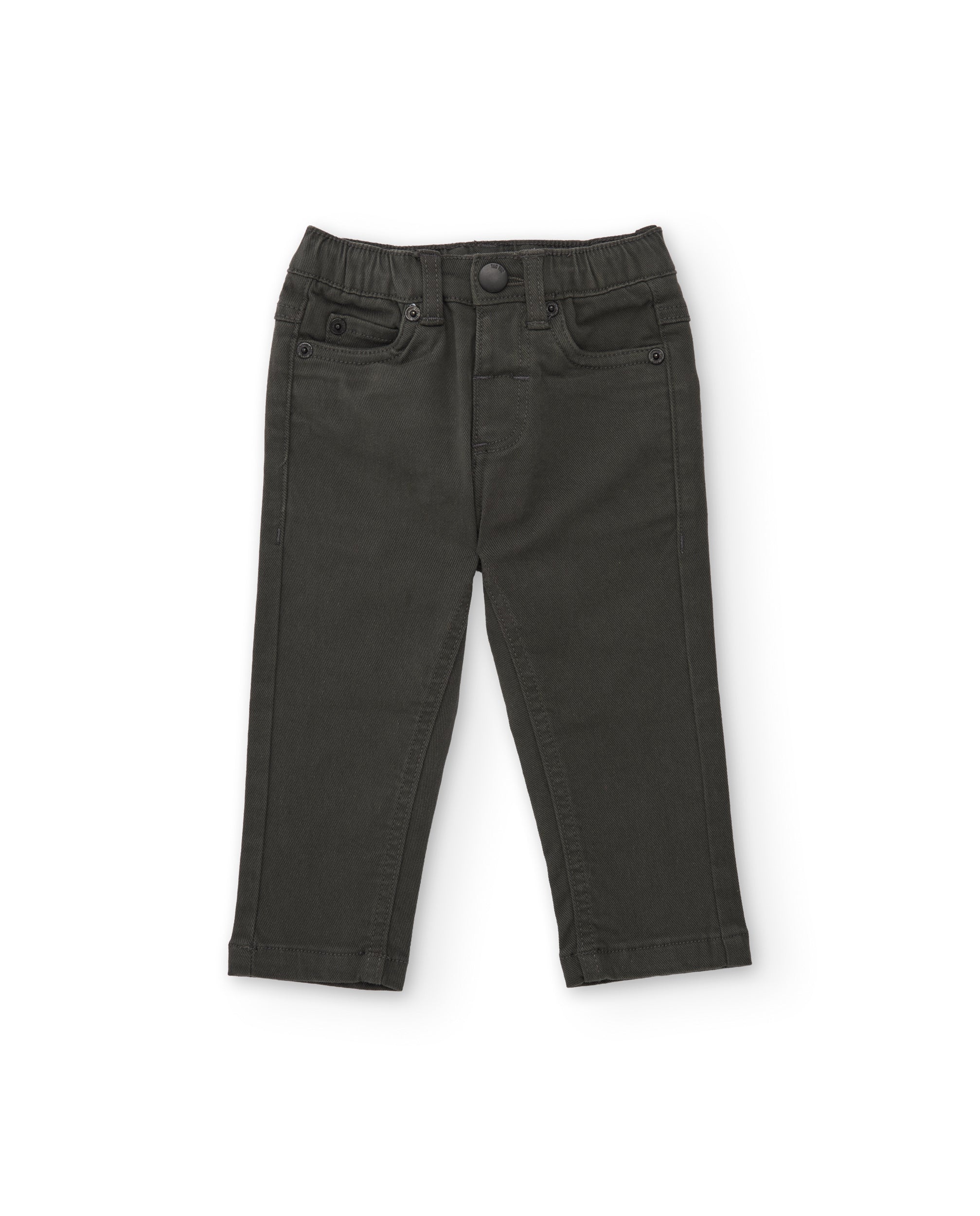 Pantalón de niño de tela plana con bolsillos y corte cómodo