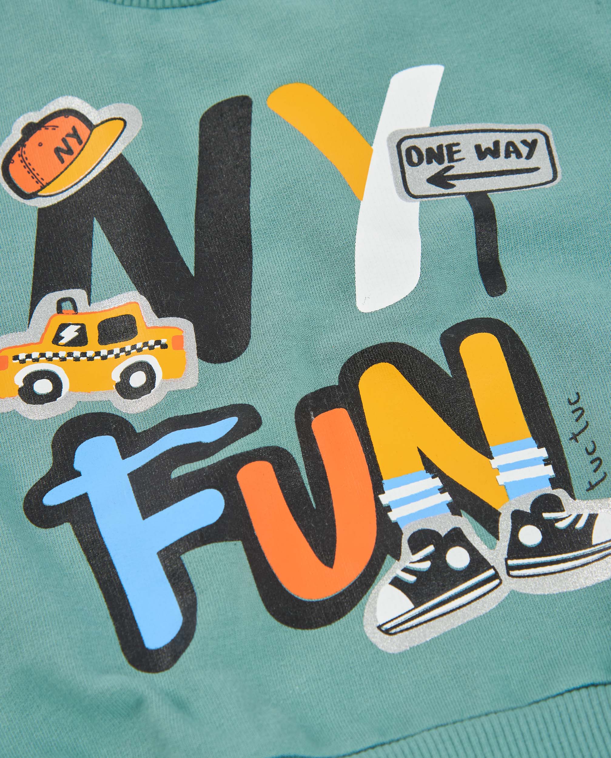Sudadera de niño de felpa con gráfico de coches
