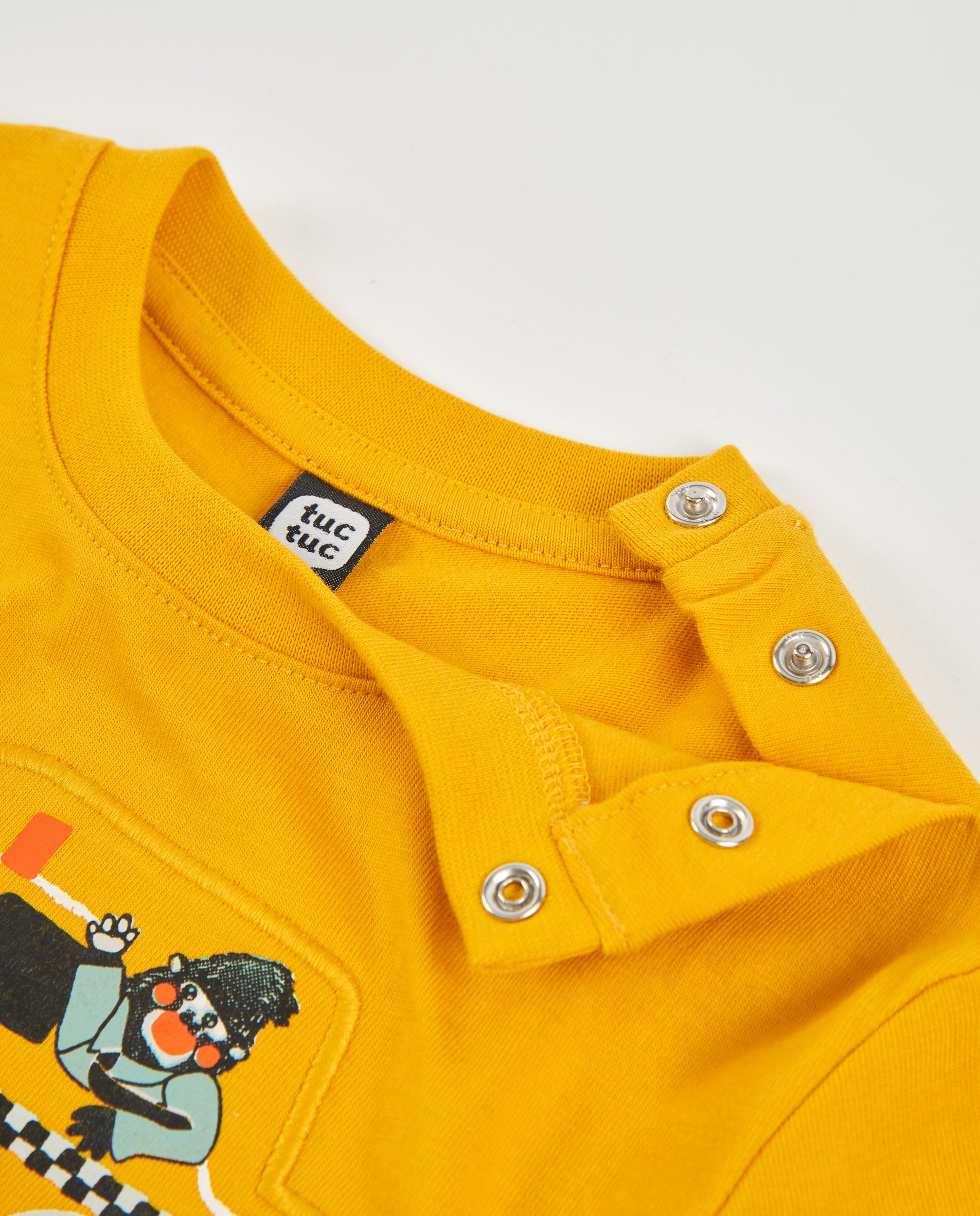 Camiseta de niño de punto con aplique de coche
