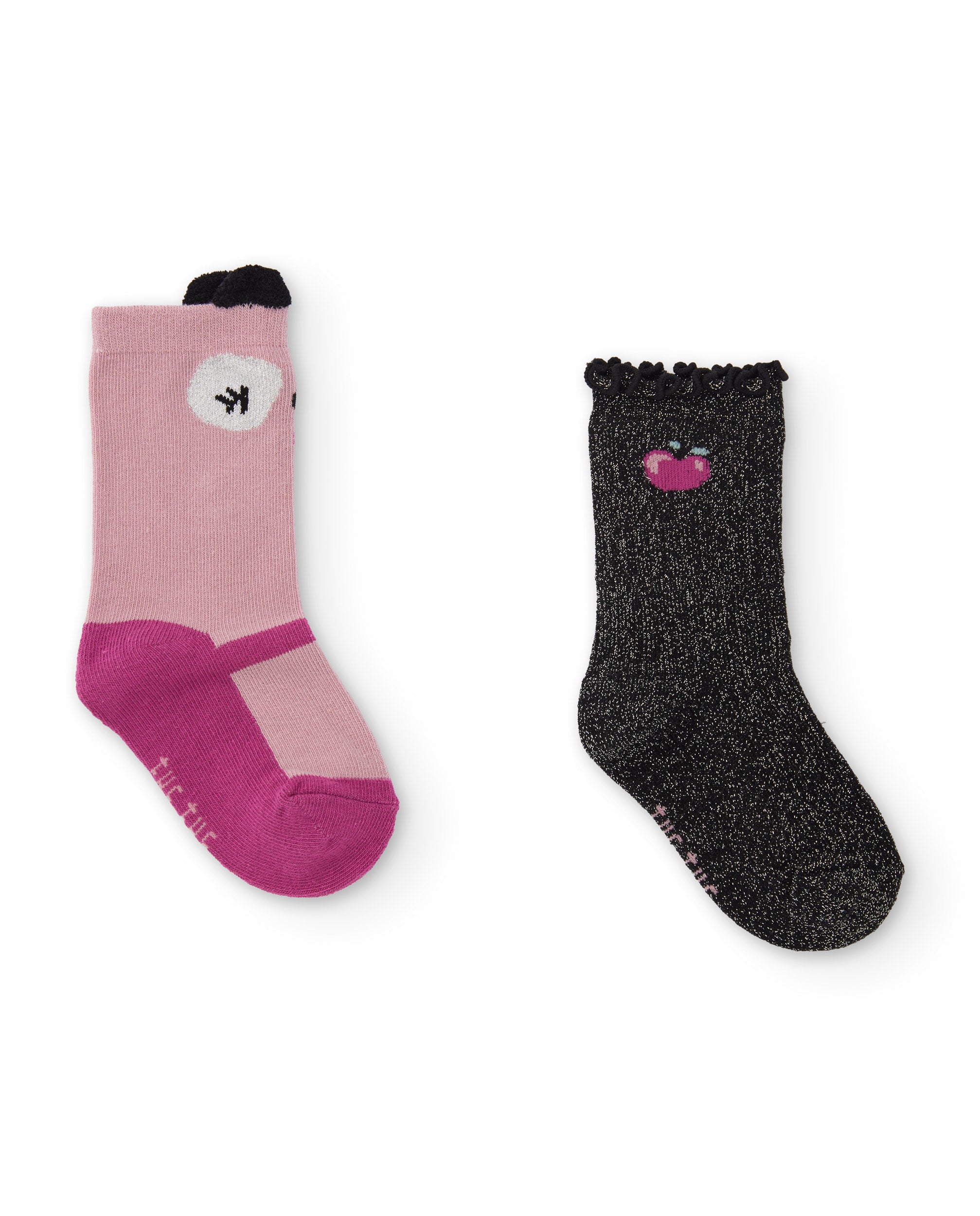 Set de calcetines de niña de tricot con diseños divertidos