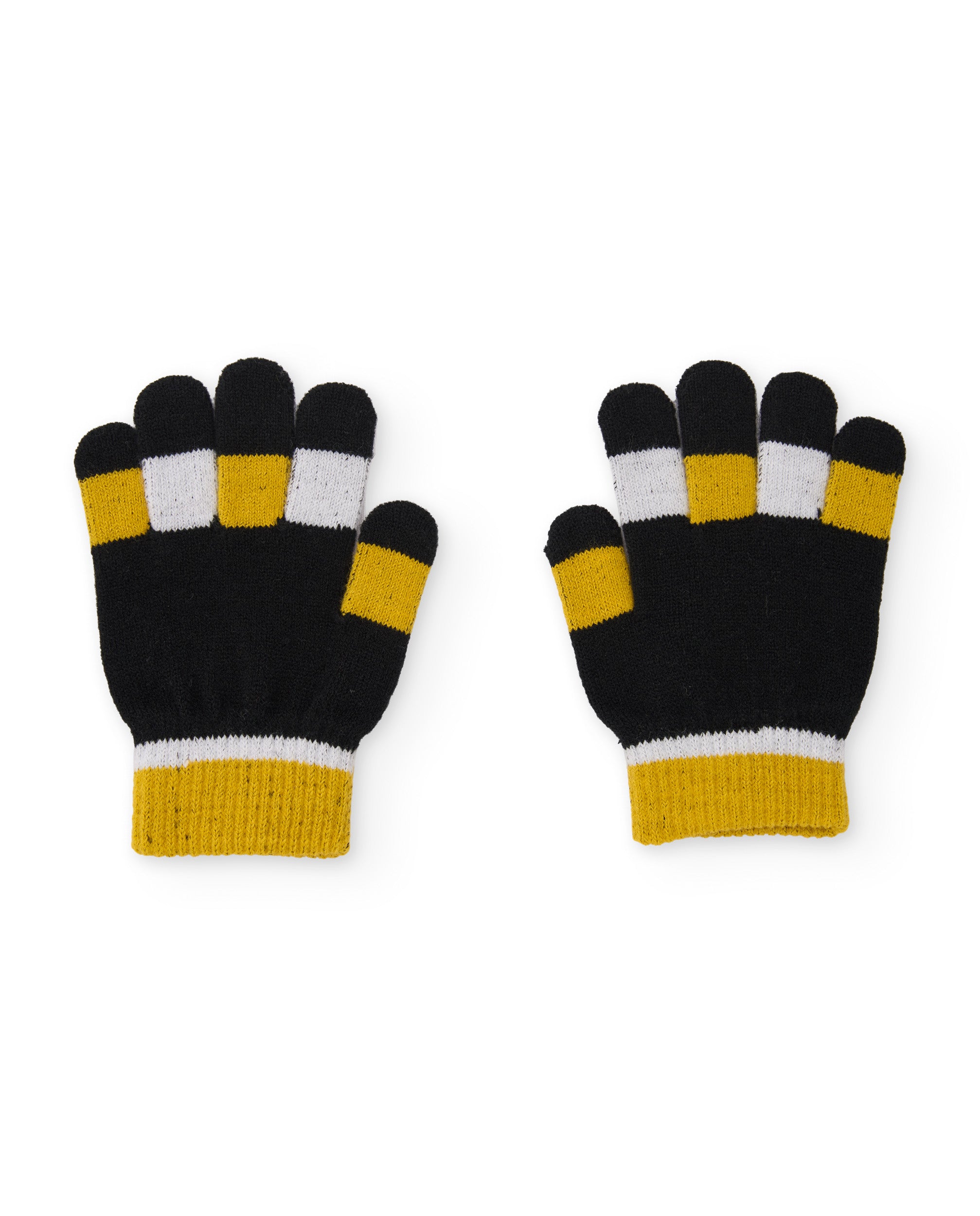 Guantes de niño de tricot con aplicaciones de coche