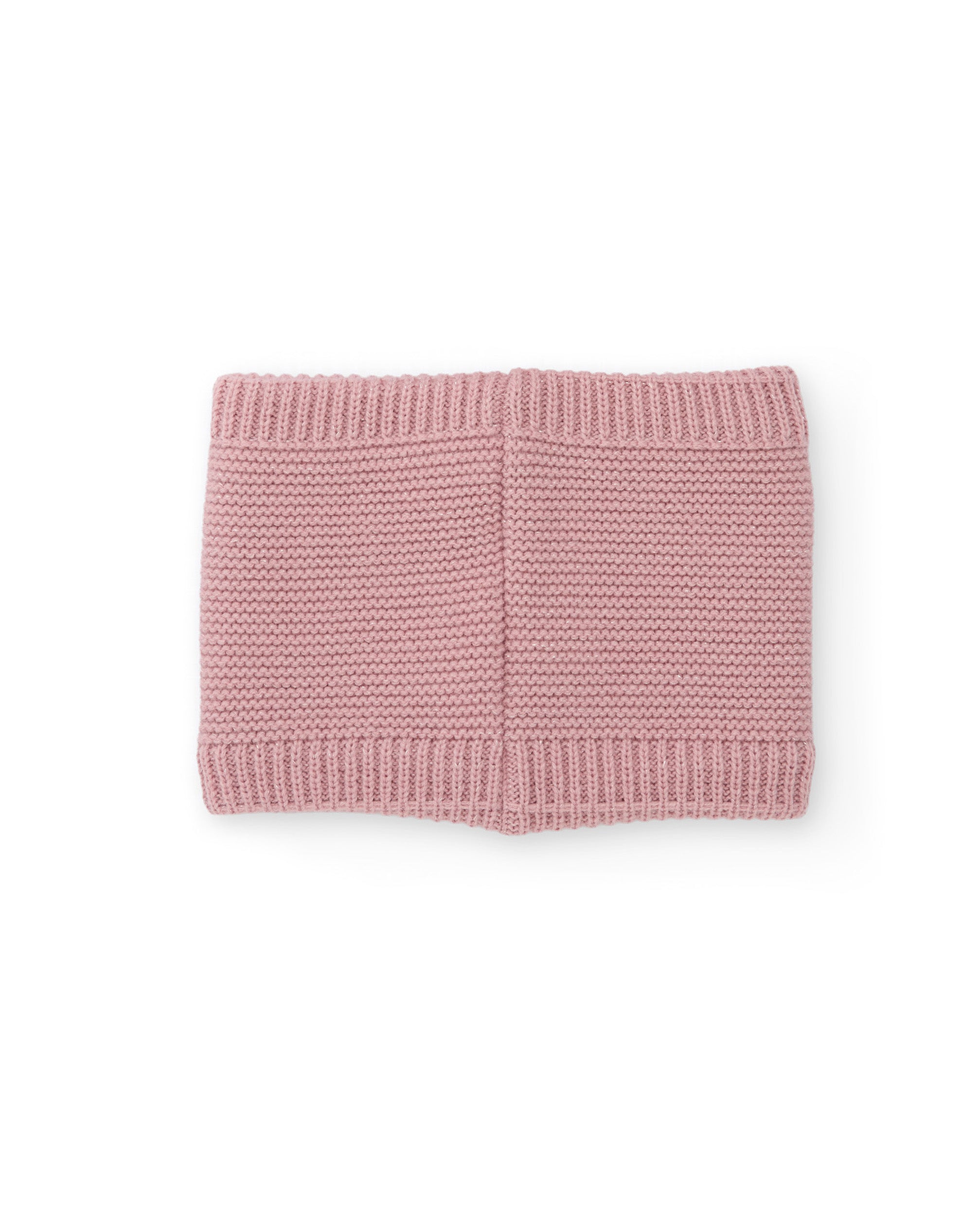 Braga de cuello de niña de tricot con diseño de oso panda