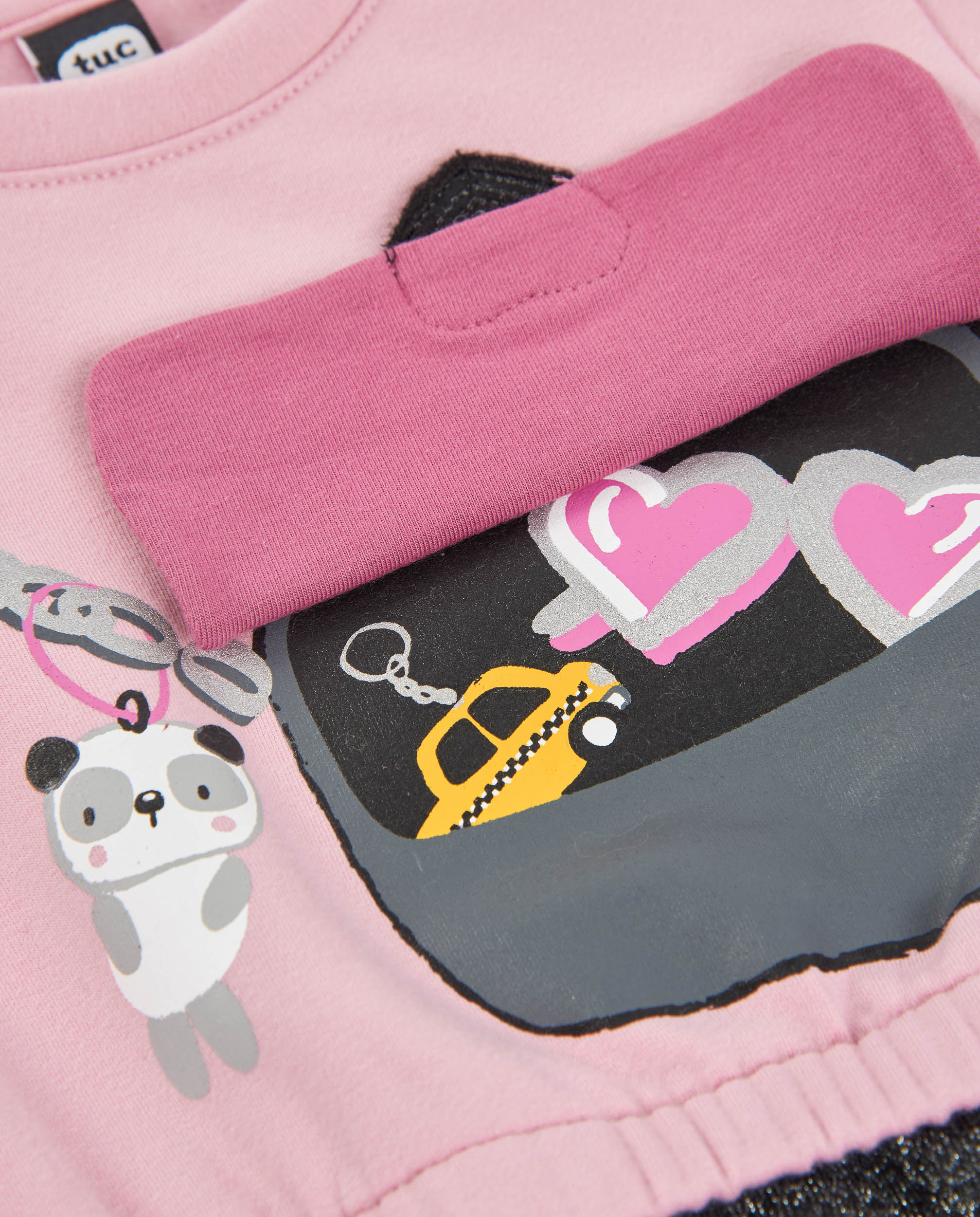 Vestido de niña de felpa con diseño de bolso y tacto cálido