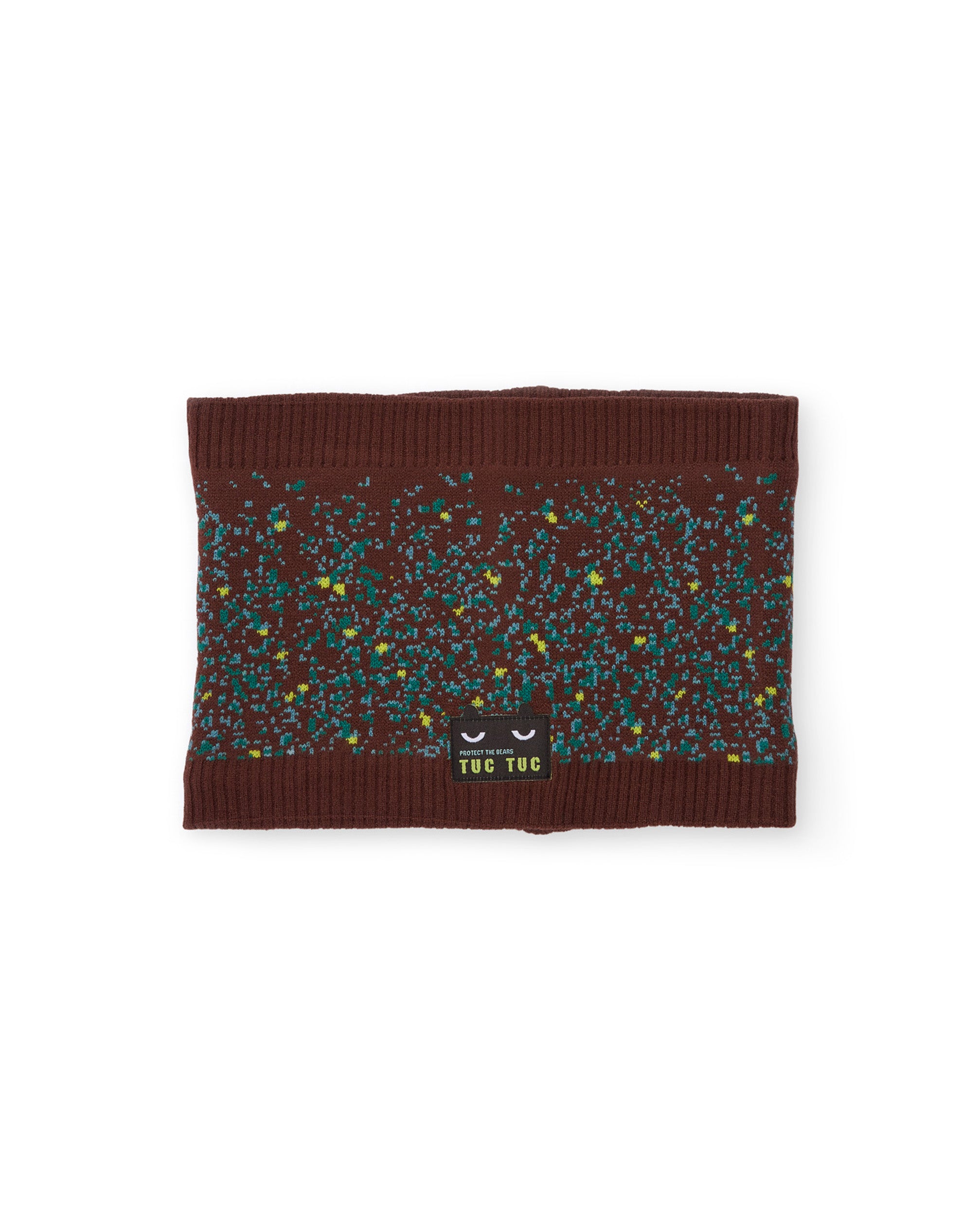 Braga de cuello de niño de tricot con diseño colorido y tacto cálido