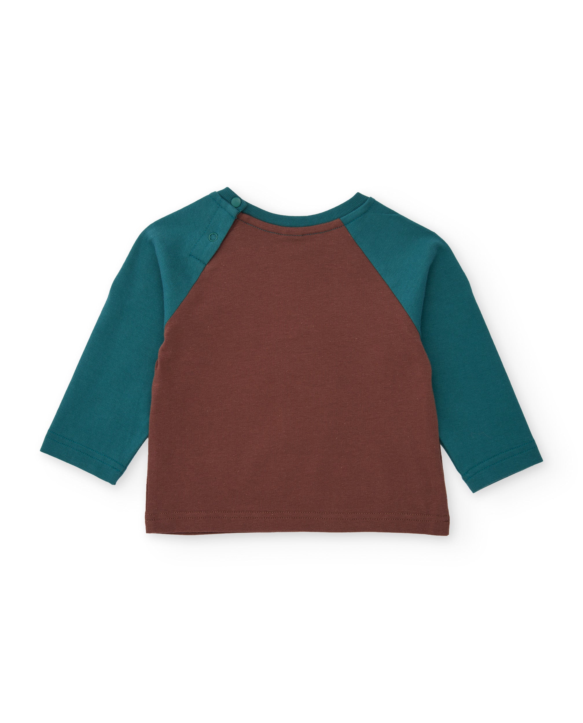 Camiseta de niño de punto con diseño de oso y manga larga