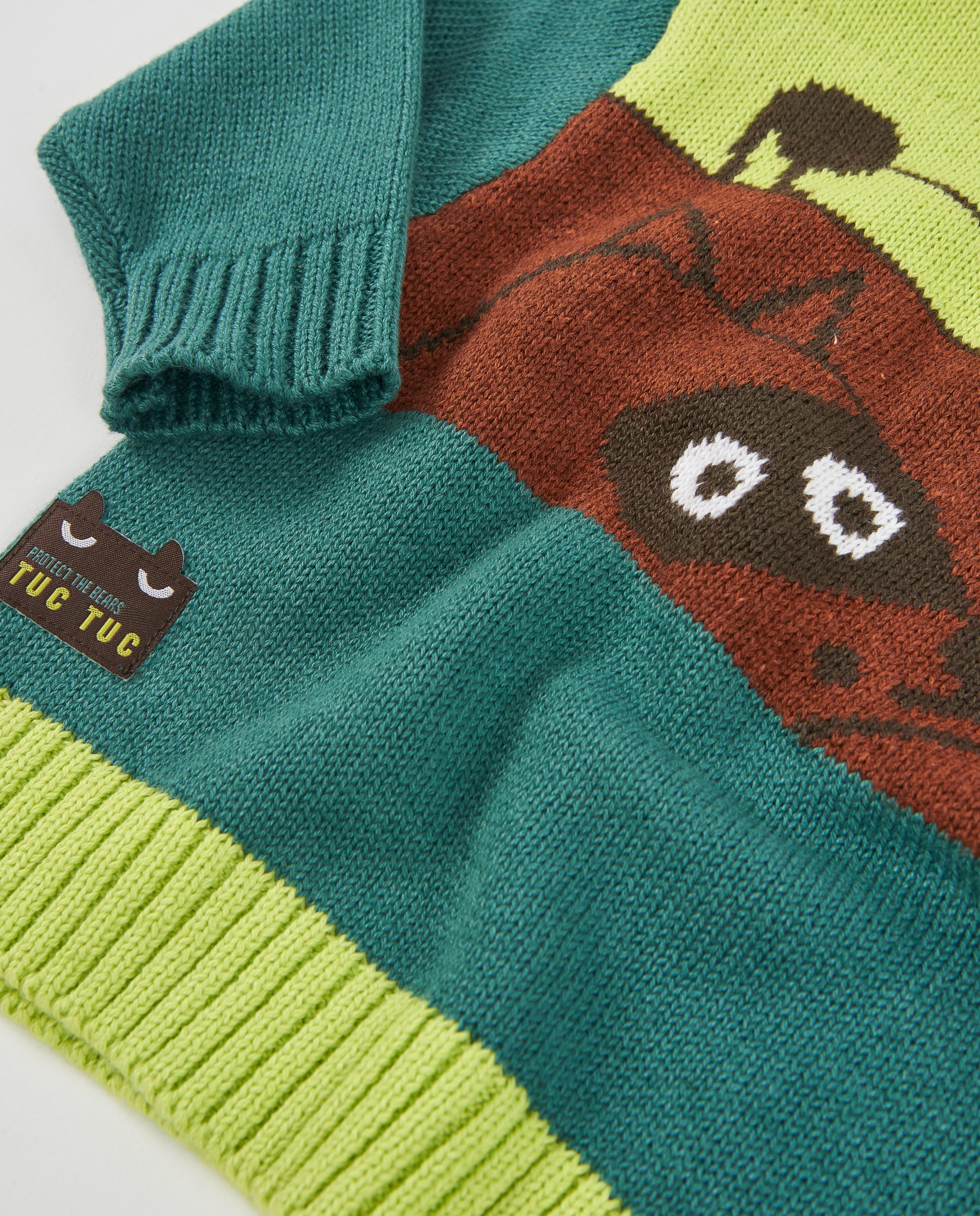 Jersey de niño de tricot con diseño divertido y tejido cálido