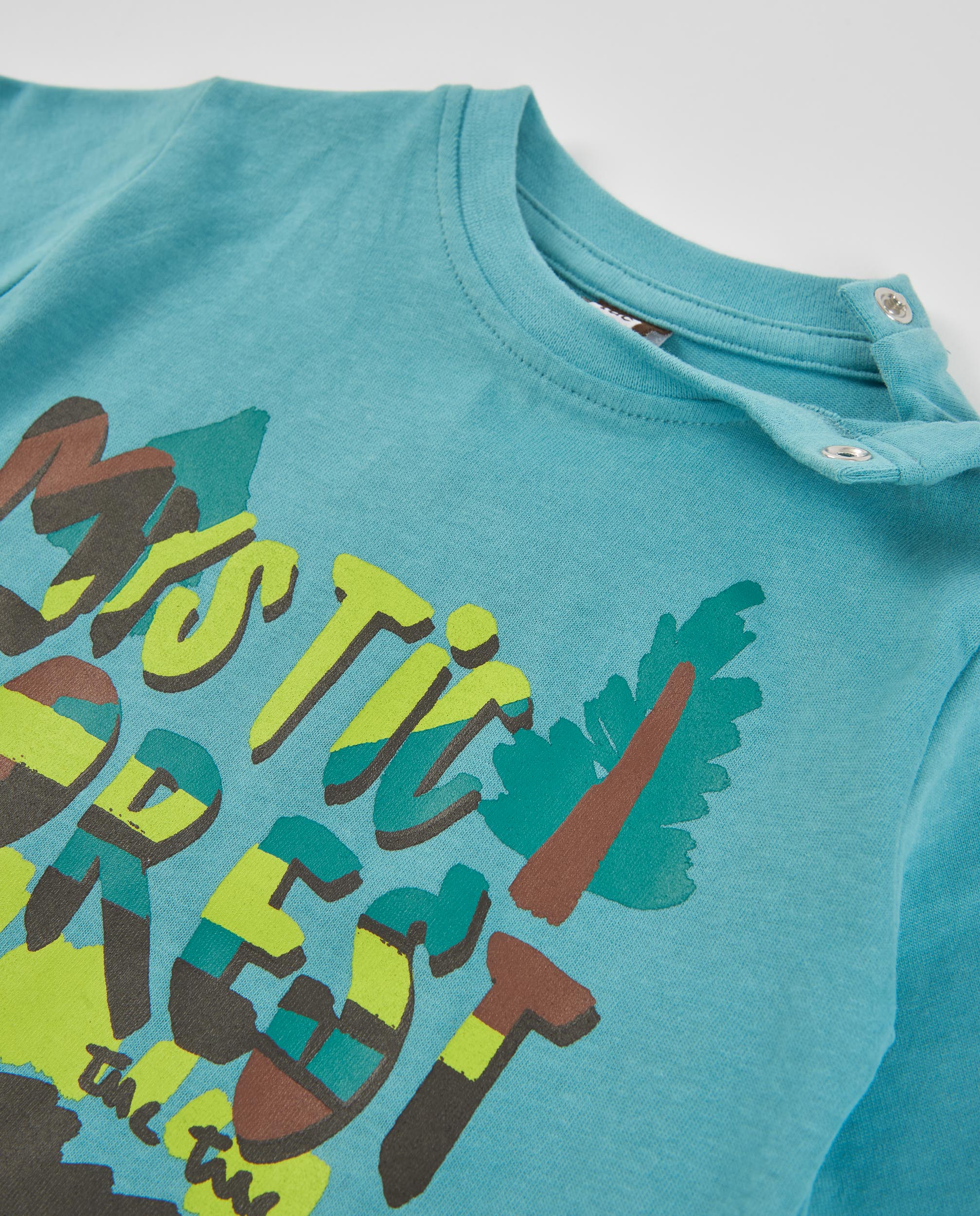 Camiseta de niño de punto con manga larga y diseño gráfico