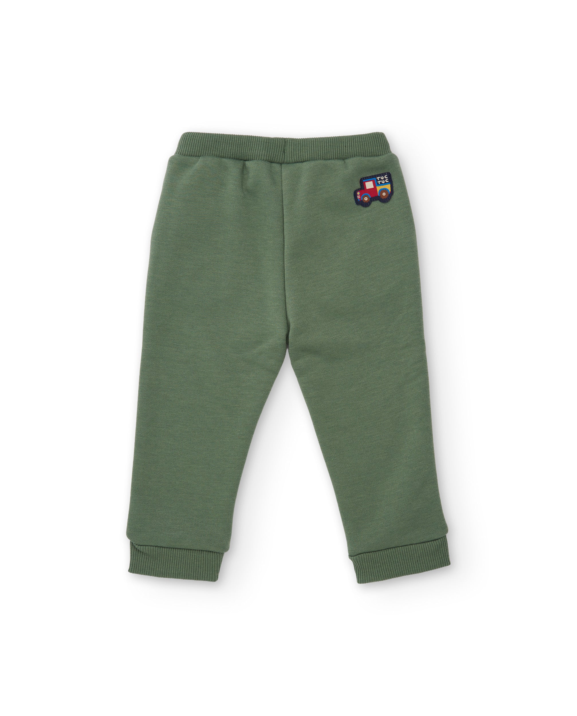 Pantalón de niño de felpa con cordones ajustables y tacto suave
