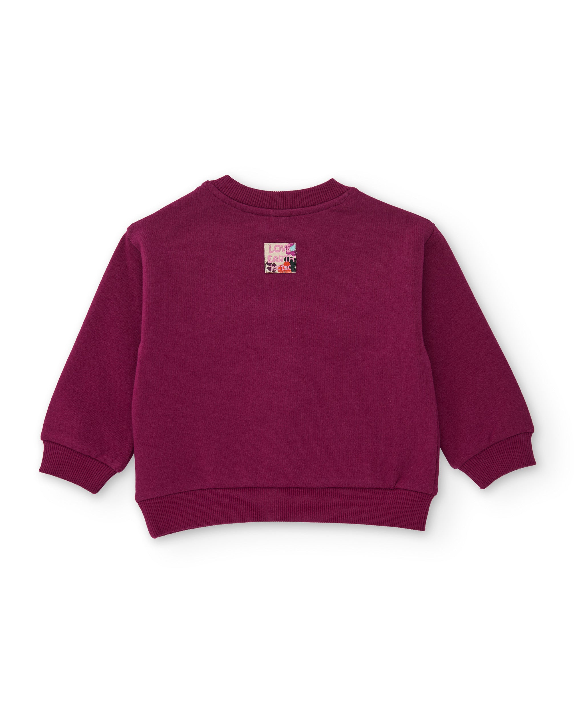 Sudadera de niña de felpa con diseño divertido y tejido resistente