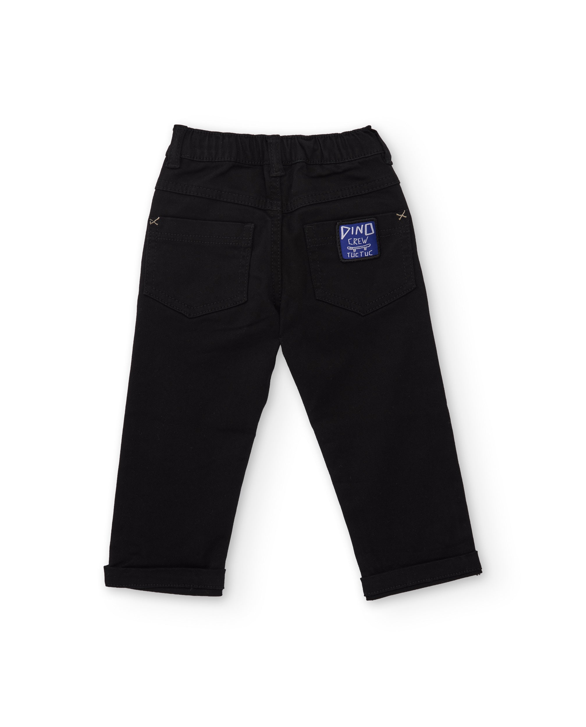 Pantalón de niño de sarga con cintura ajustable y diseño versátil