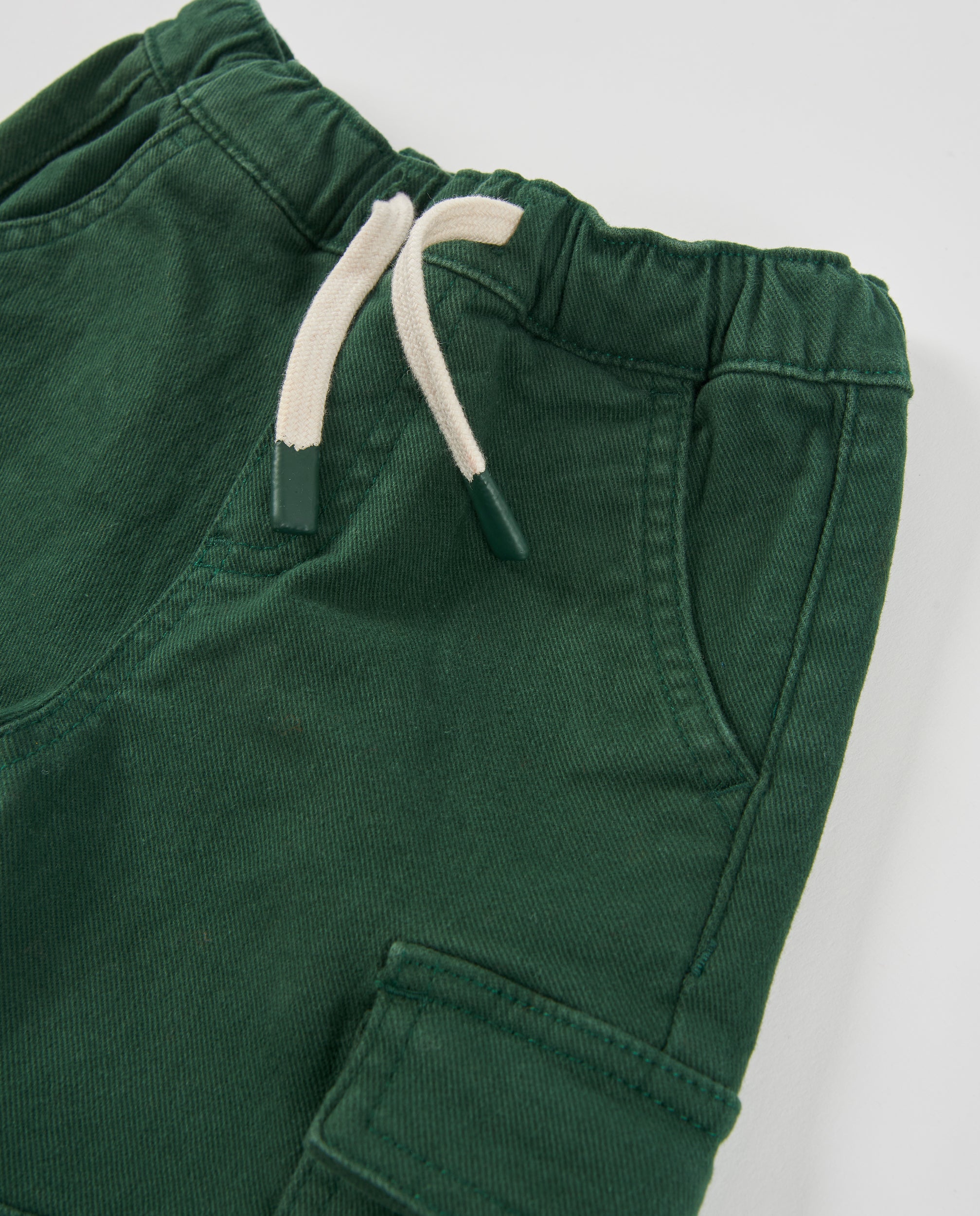 Pantalón cargo de niño de tela plana y tejido resistente