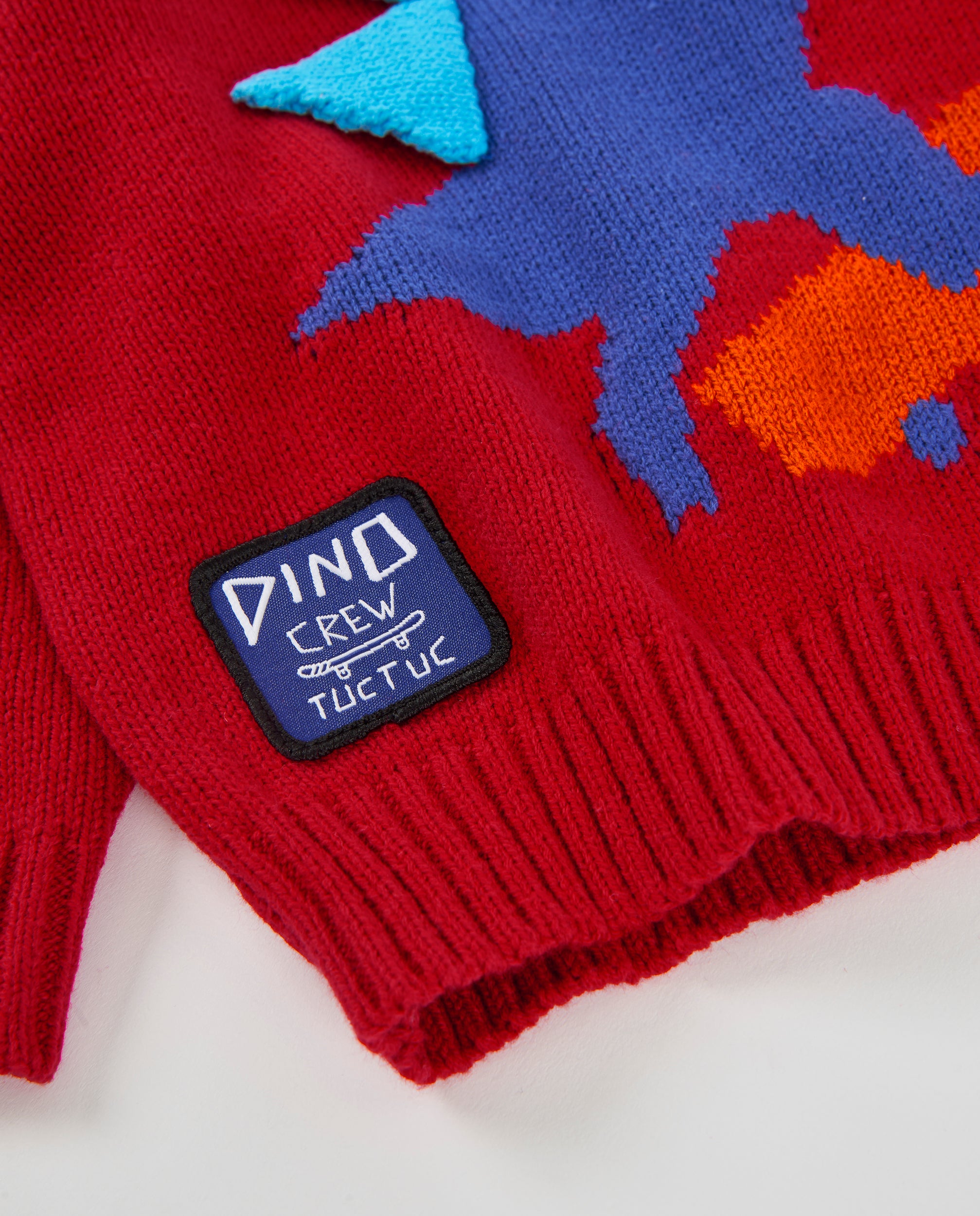 Jersey de niño de tricot con print de dinosaurio y tacto suave