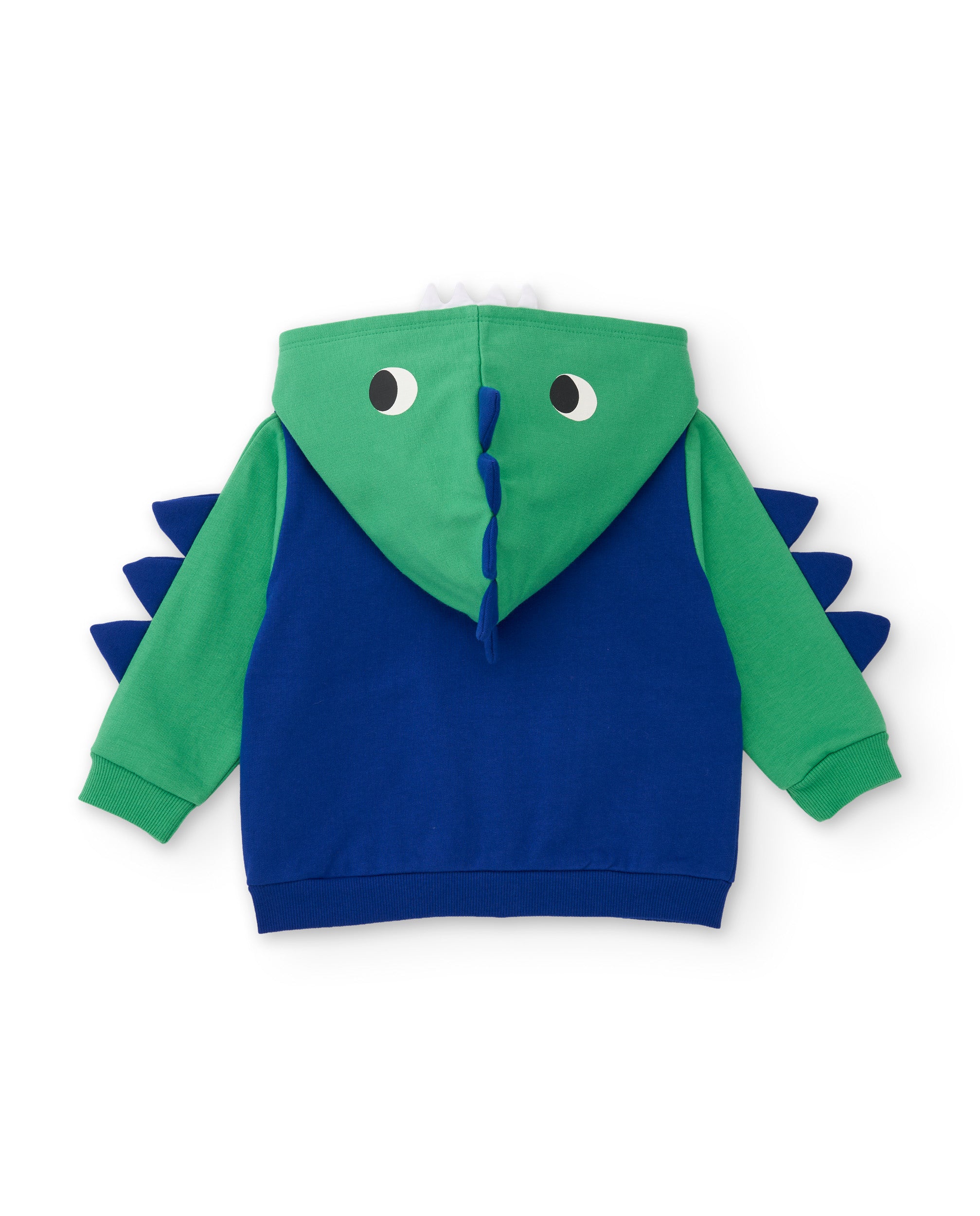 Conjunto de niño de felpa con sudadera de cremallera y pantalón estampado