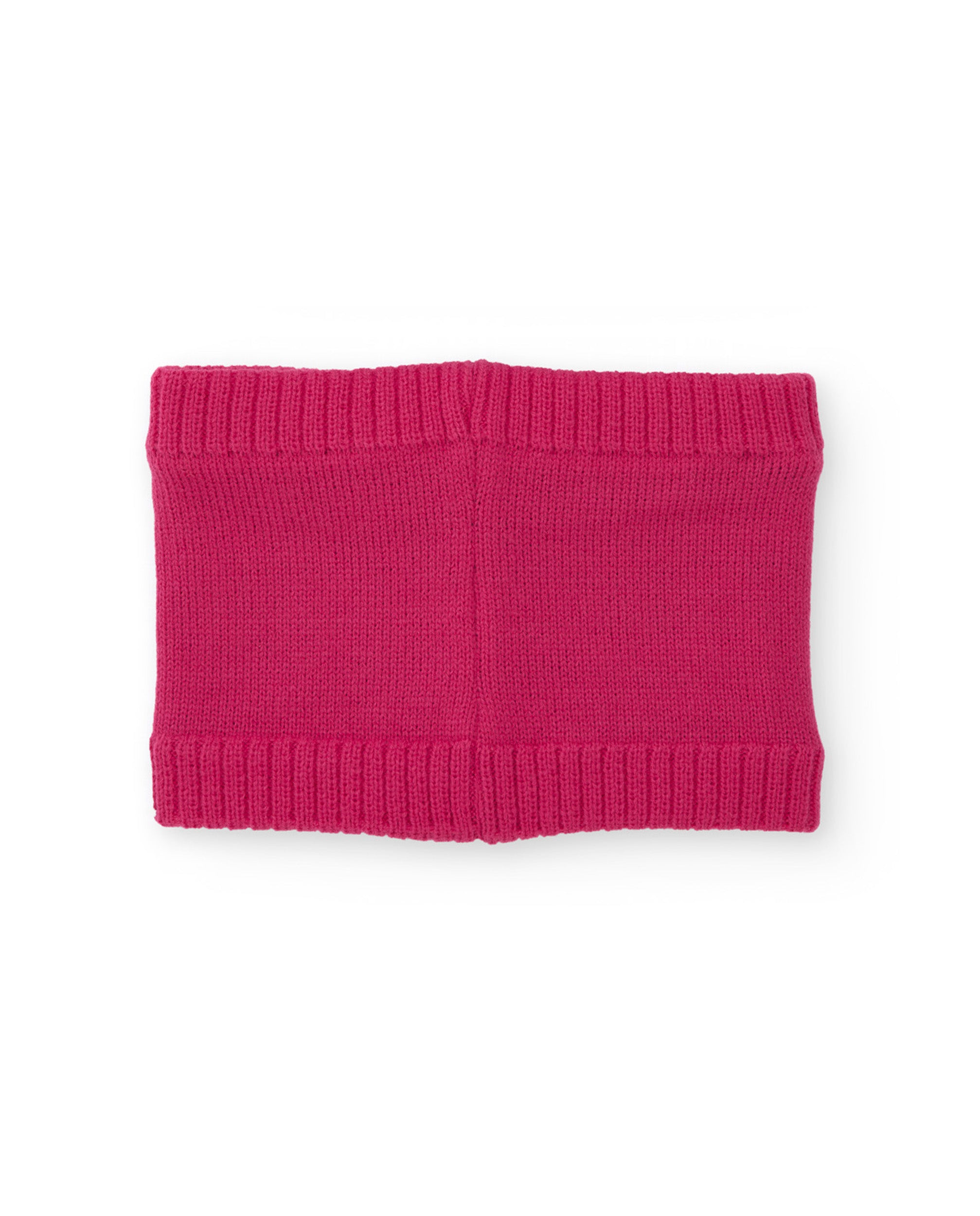 Braga de cuello de niña de tricot con diseño divertido y tejido cálido
