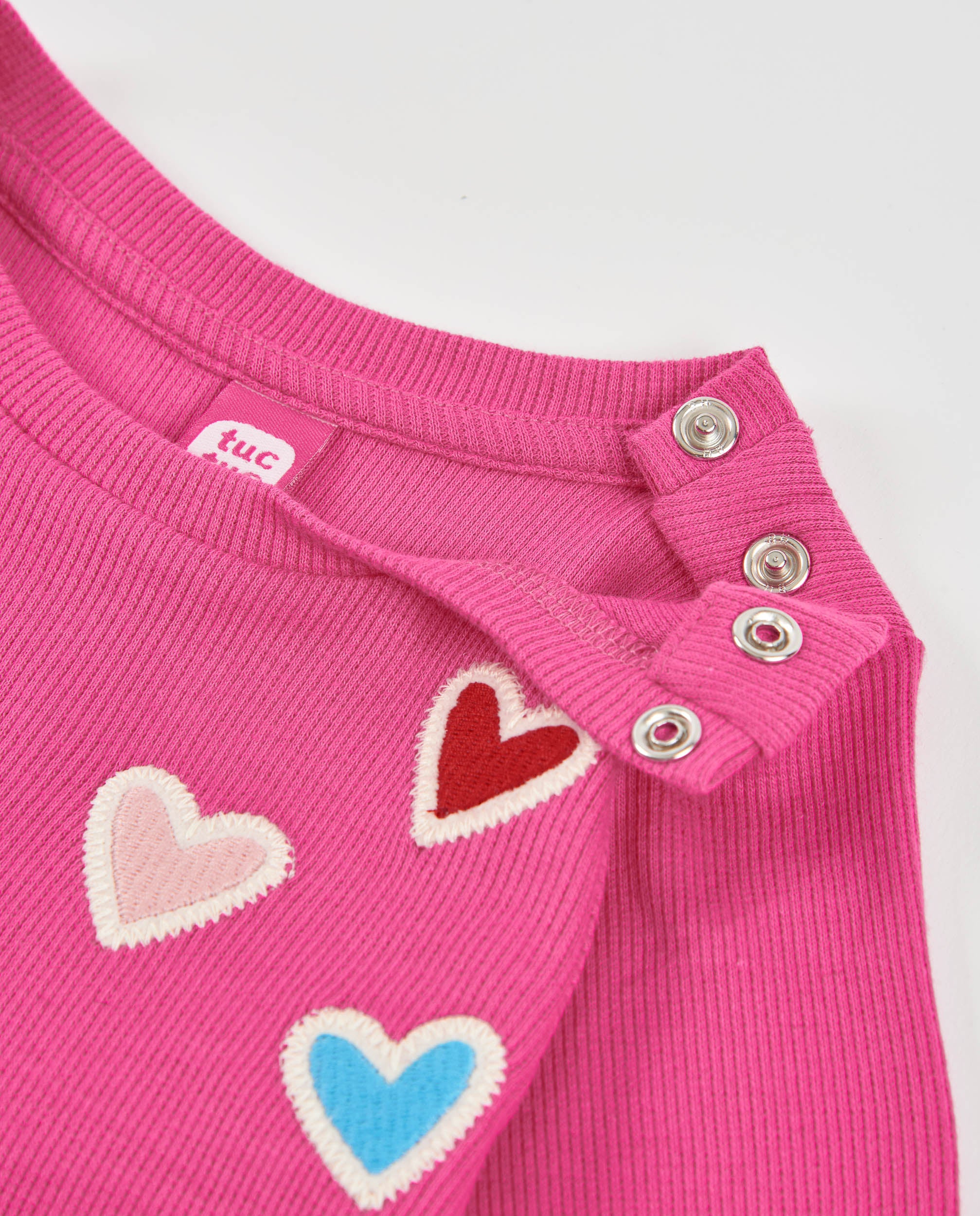 Camiseta de niña de punto con manga larga y volantes