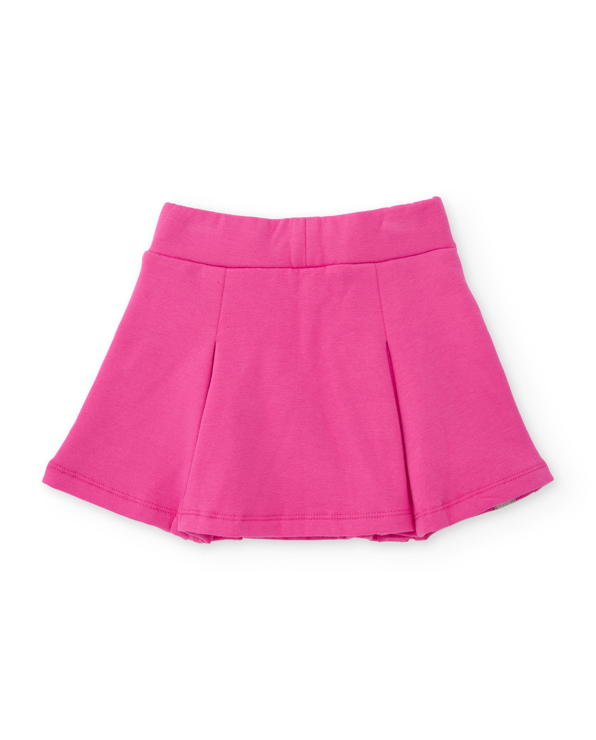 Falda de niña de felpa con cintura elástica y tejido suave