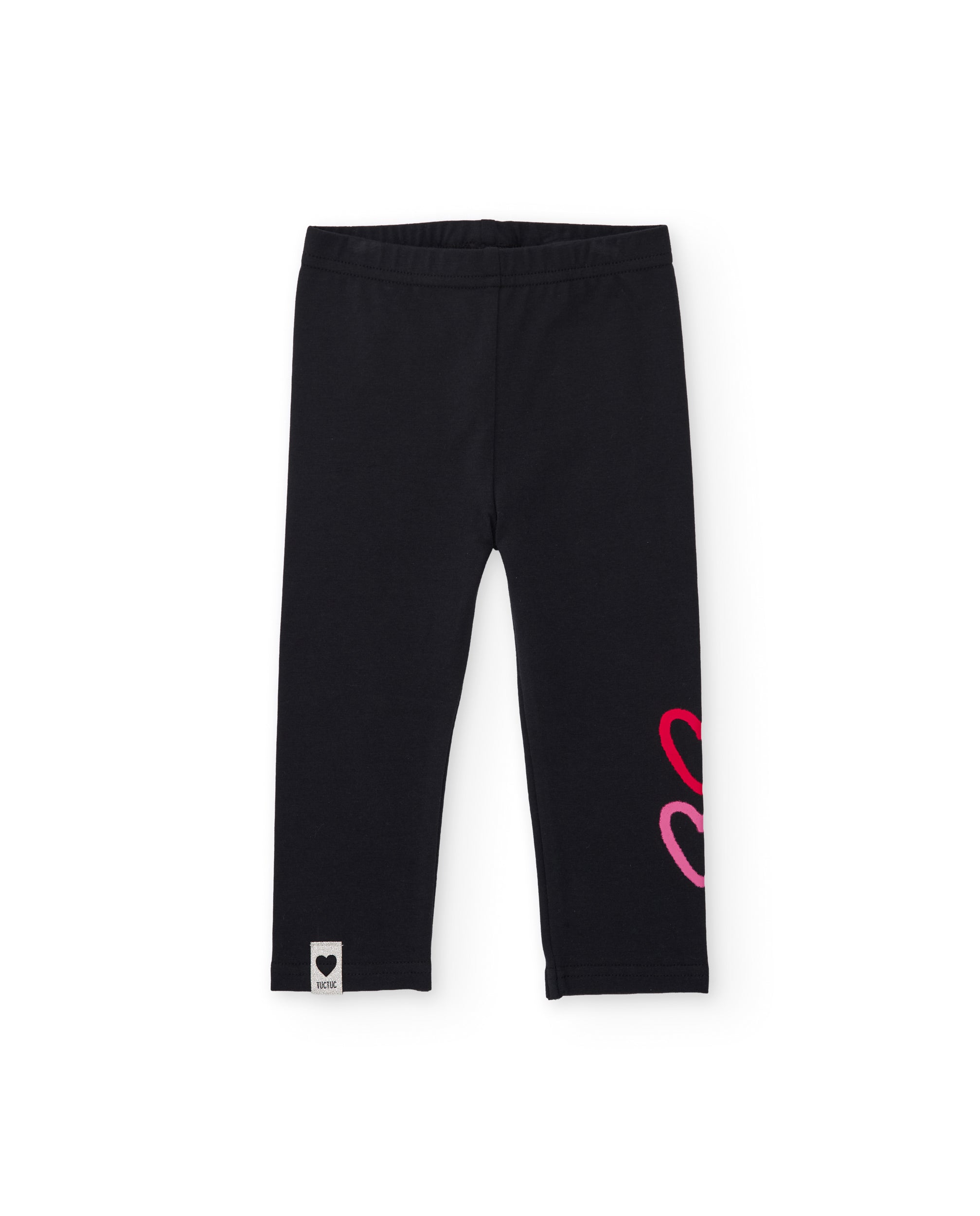 Conjunto de niña de felpa con sudadera de apliques de corazones y leggings