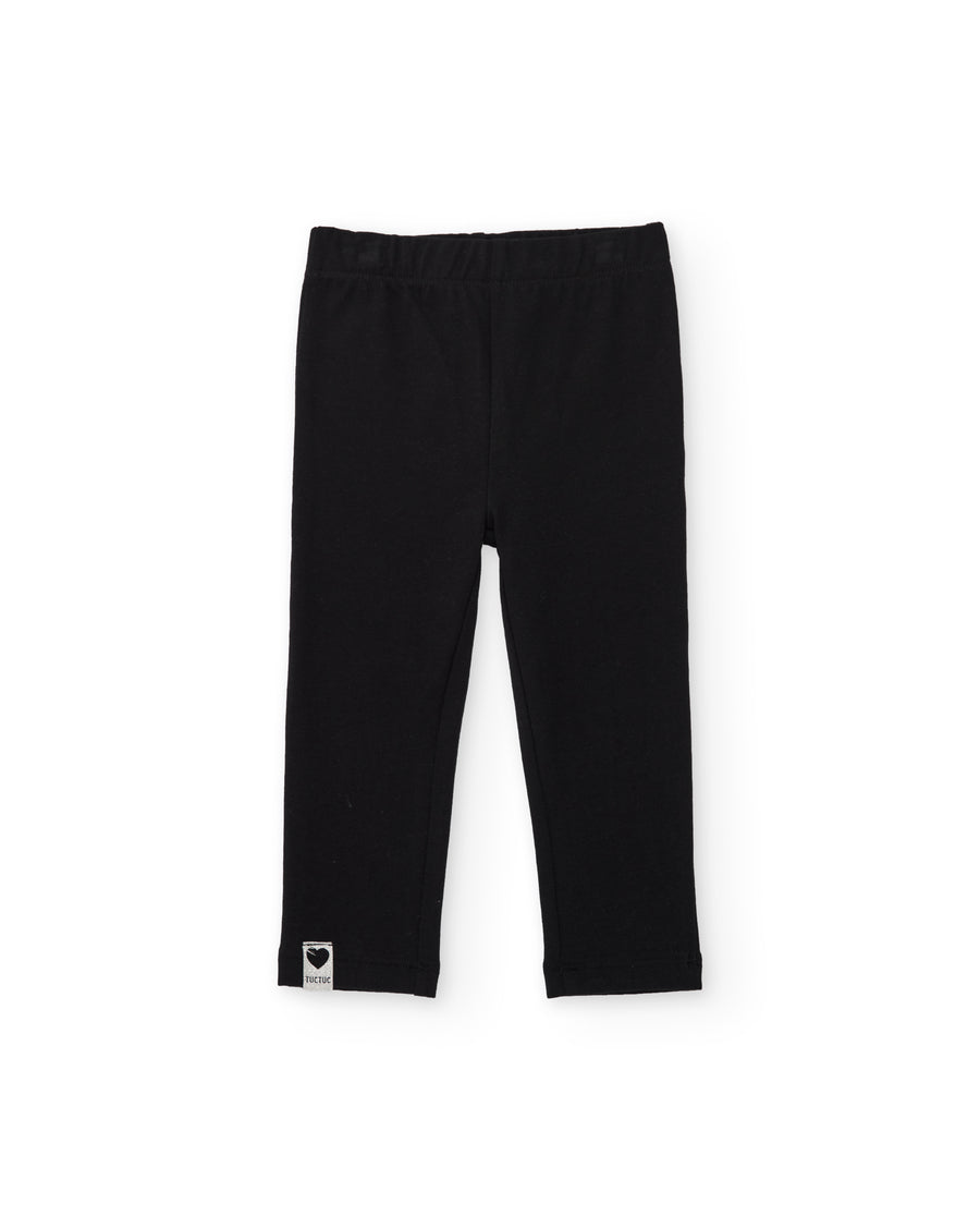 Legging de niña de punto con cintura cómoda y diseño versátil