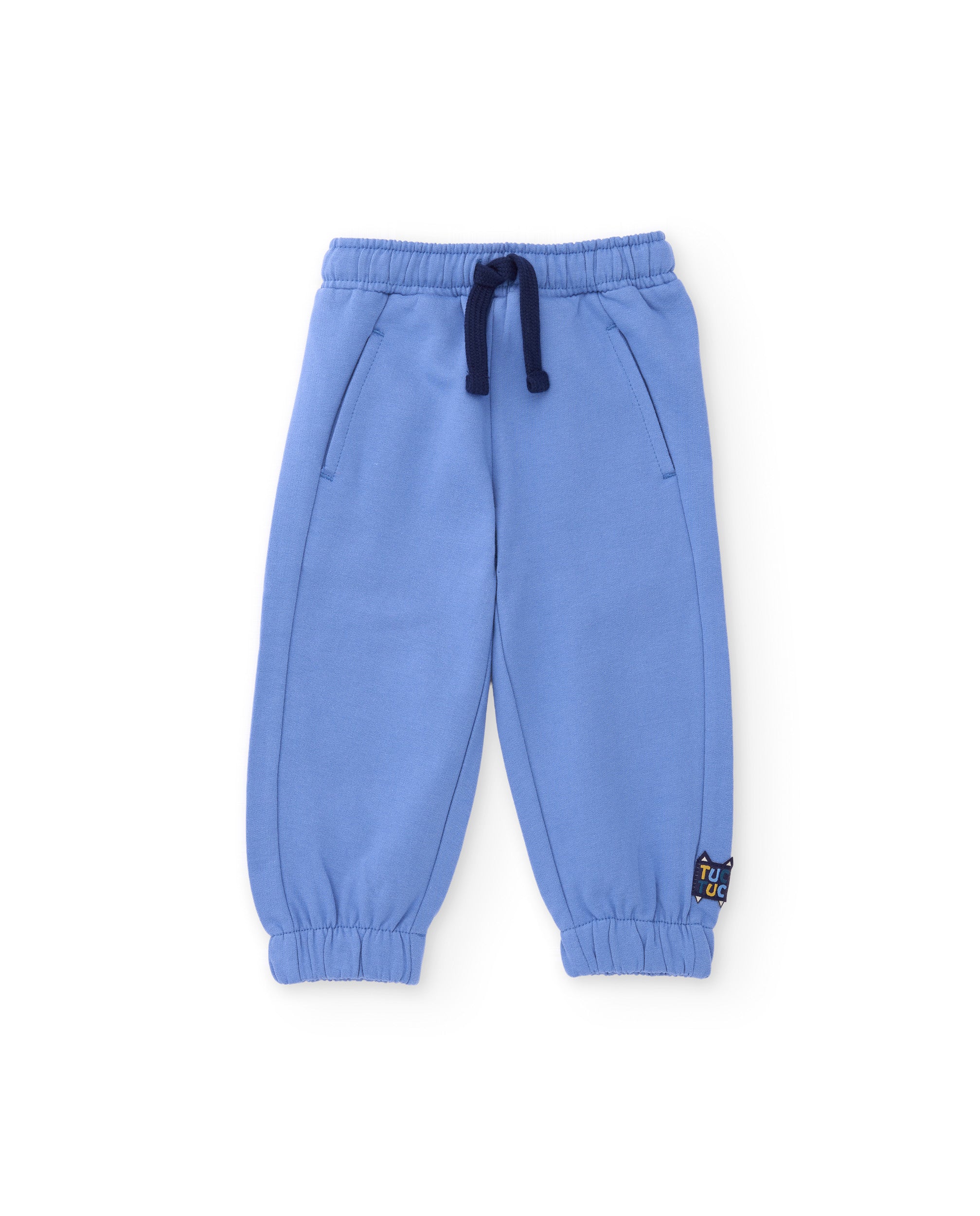 Pantalón de niño de felpa con bolsillo y cintura ajustable